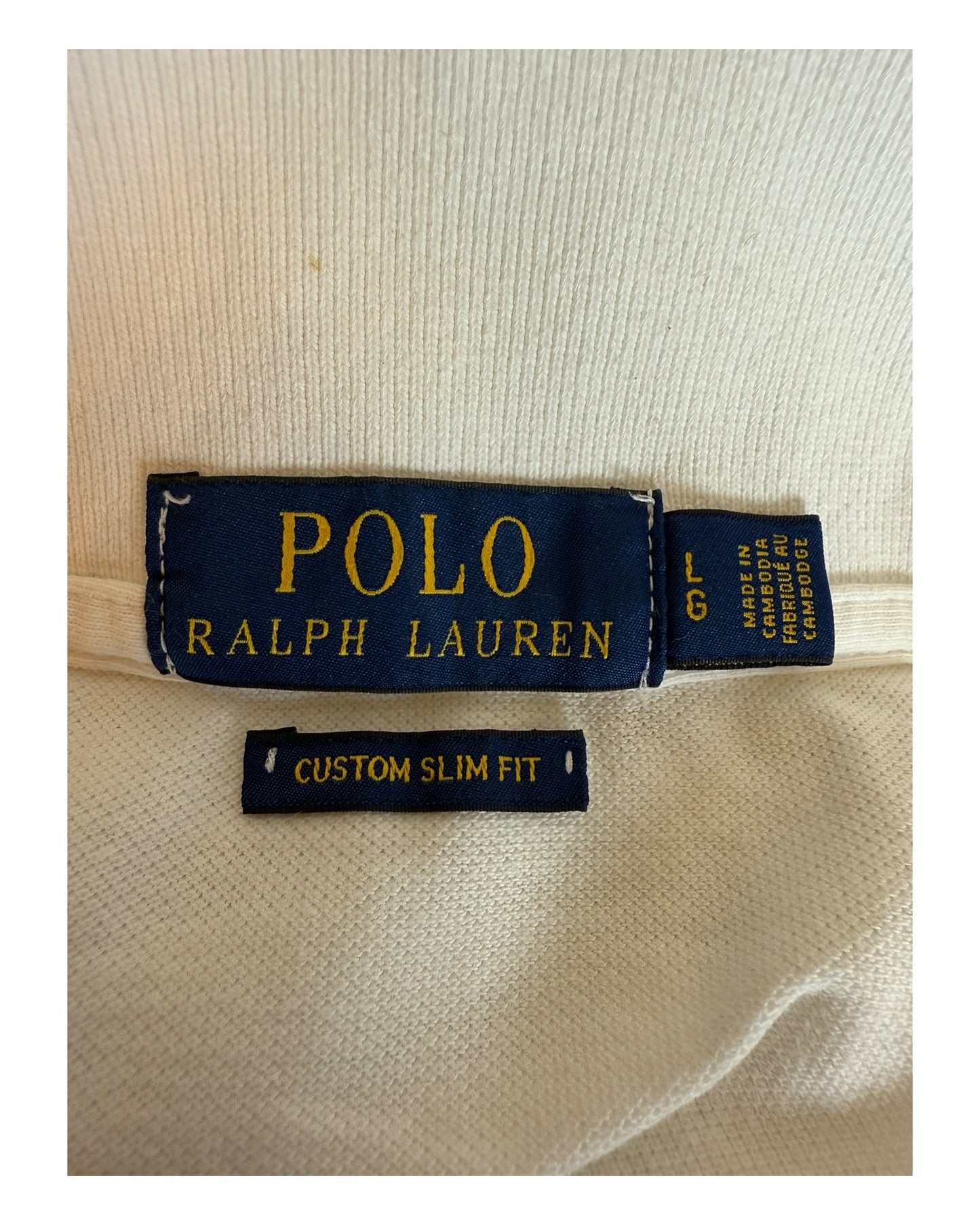 Polo Ralph Lauren Poloshirt weiß Größe L