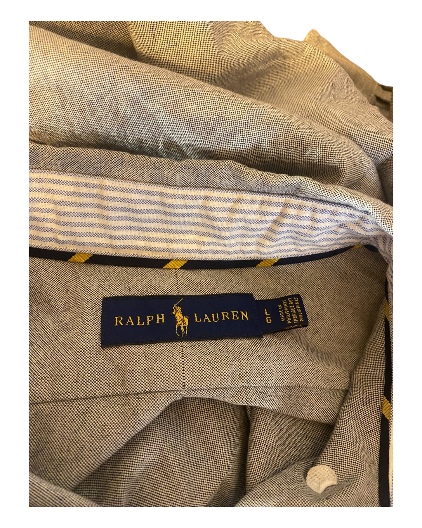 Polo Ralph Lauren Oxfordhemd grau Größe L