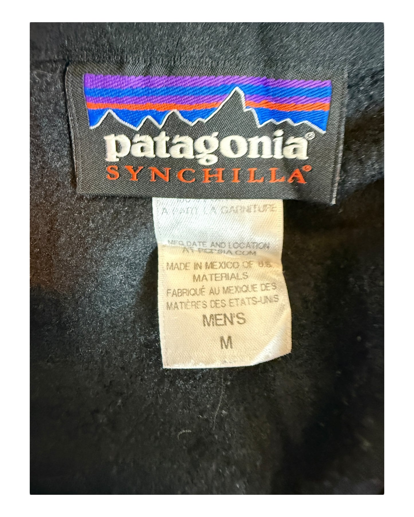 Patagonia Fleece Weste schwarz Größe M