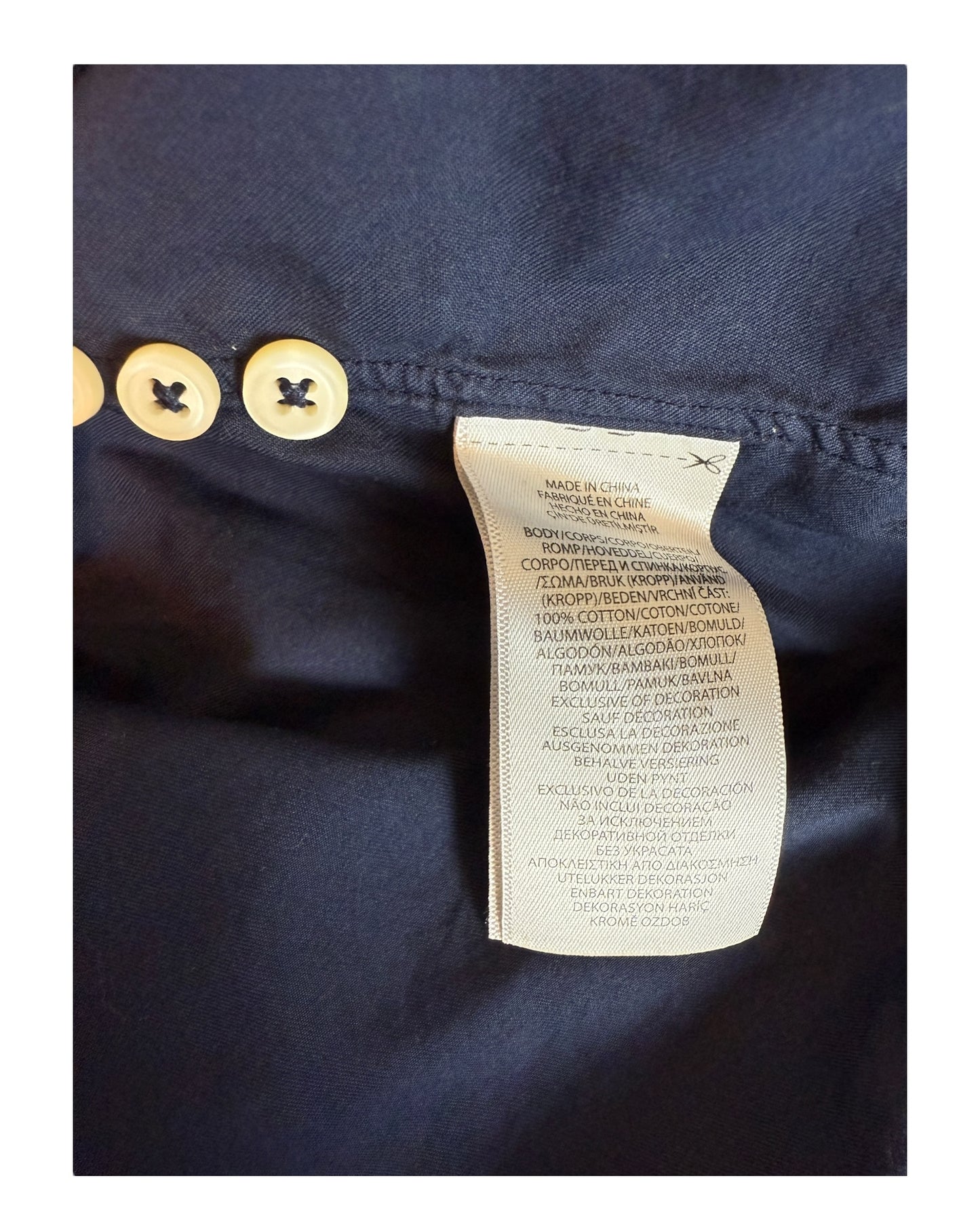 Polo Ralph Lauren Hemd marineblau Größe L
