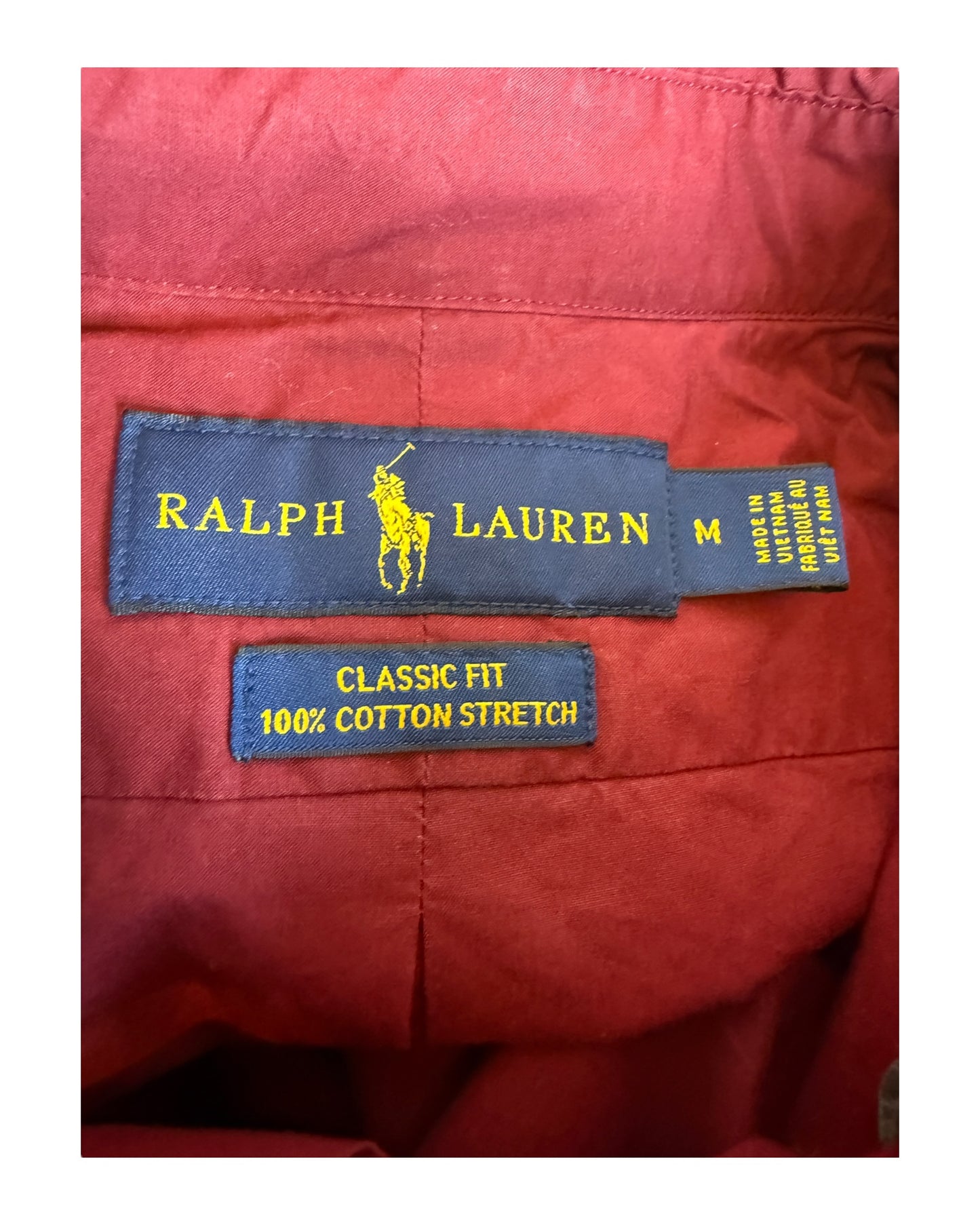 Polo Ralph Lauren Hemd bordeauxrot Größe M