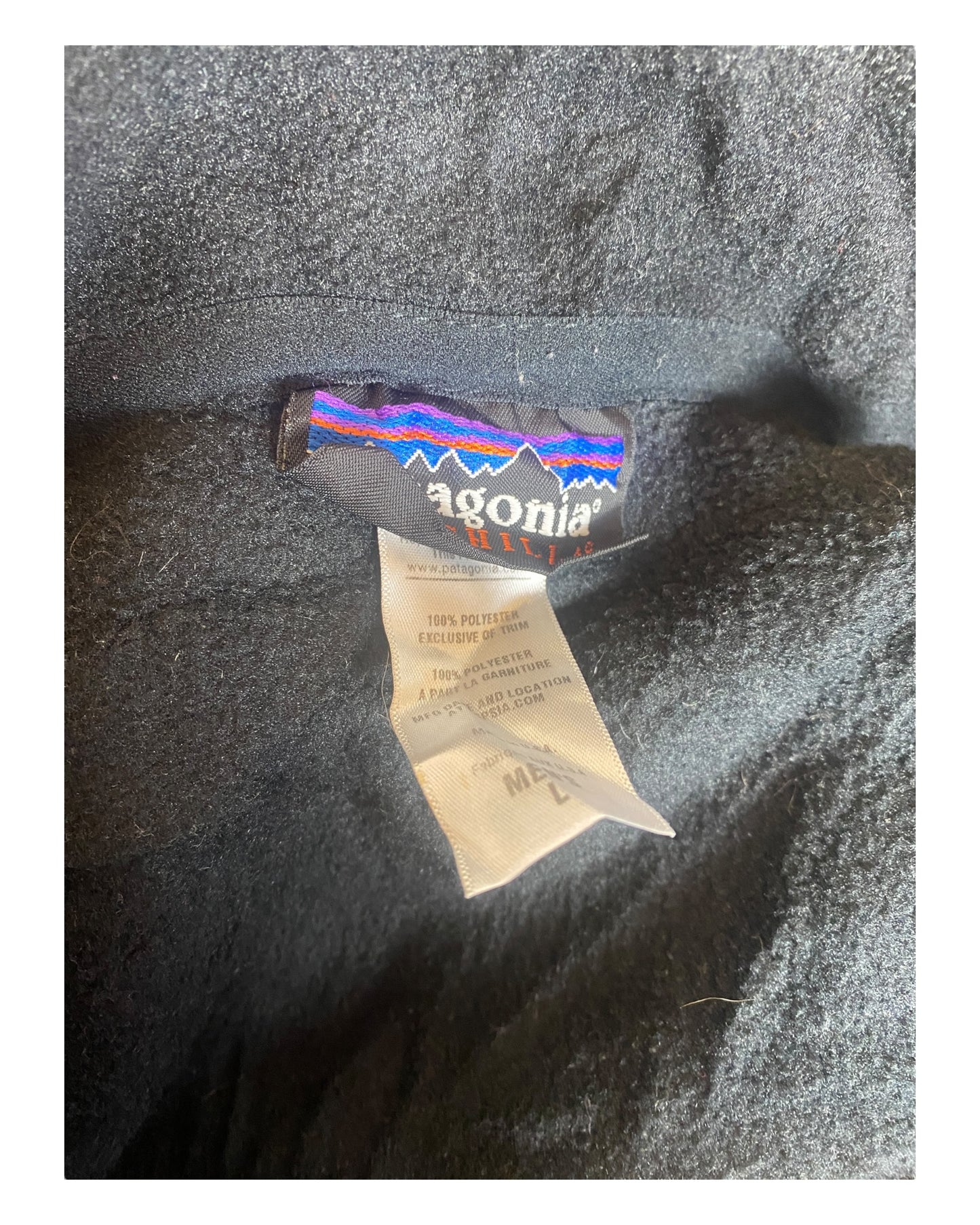 Patagonia Fleece Weste schwarz Größe L