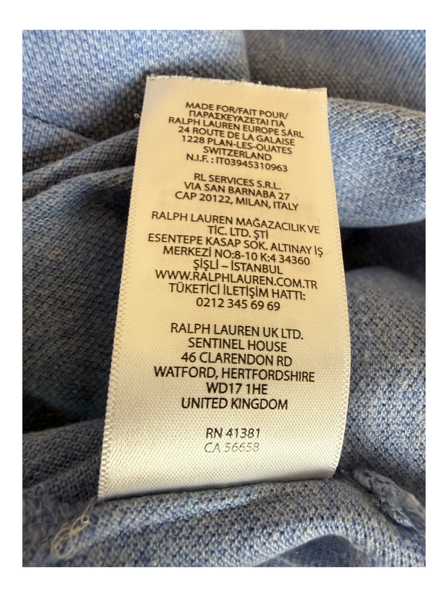 Polo Ralph Lauren Poloshirt hellblau Größe L
