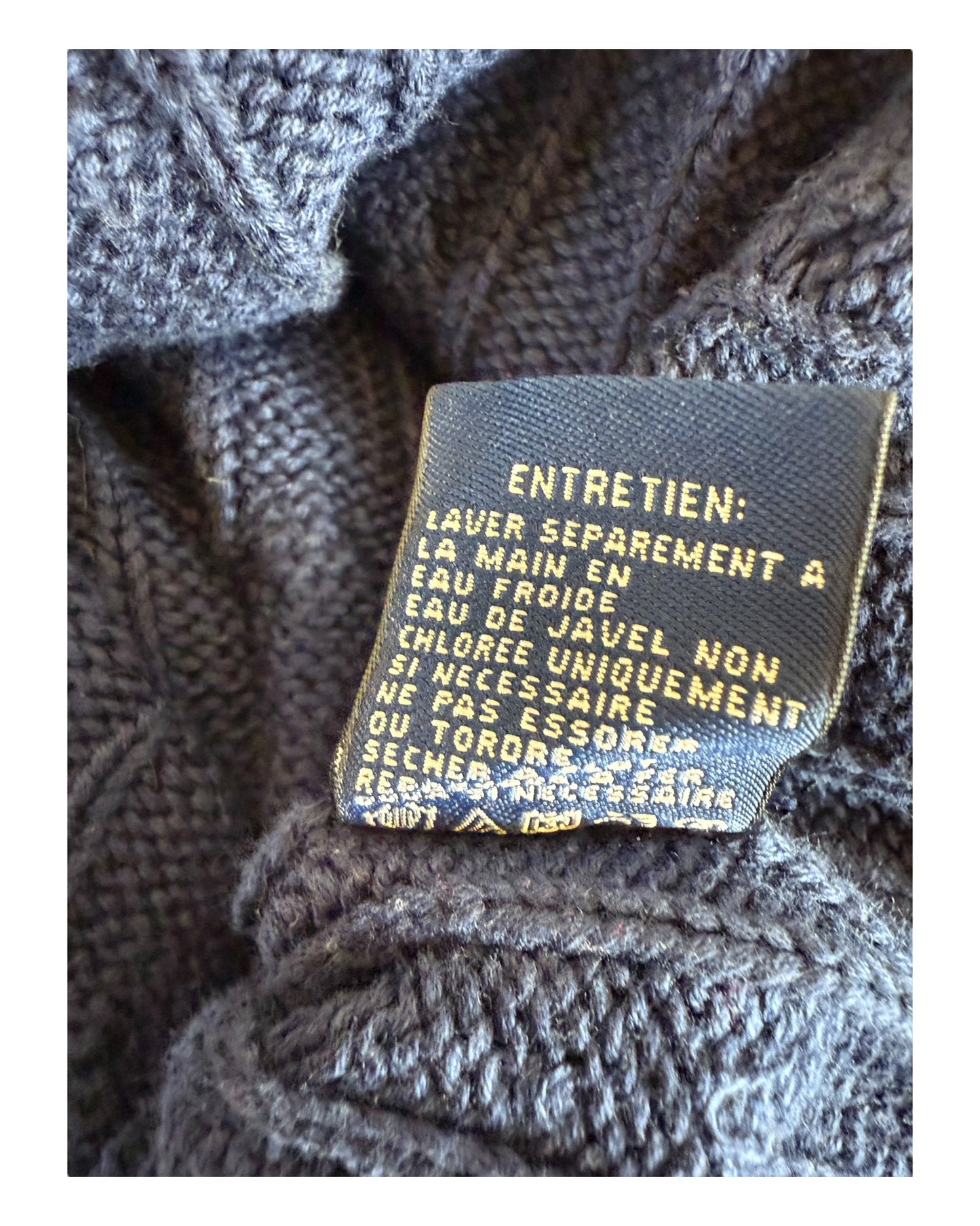 Polo Ralph Lauren Zopfmuster Pullover marineblau Größe M