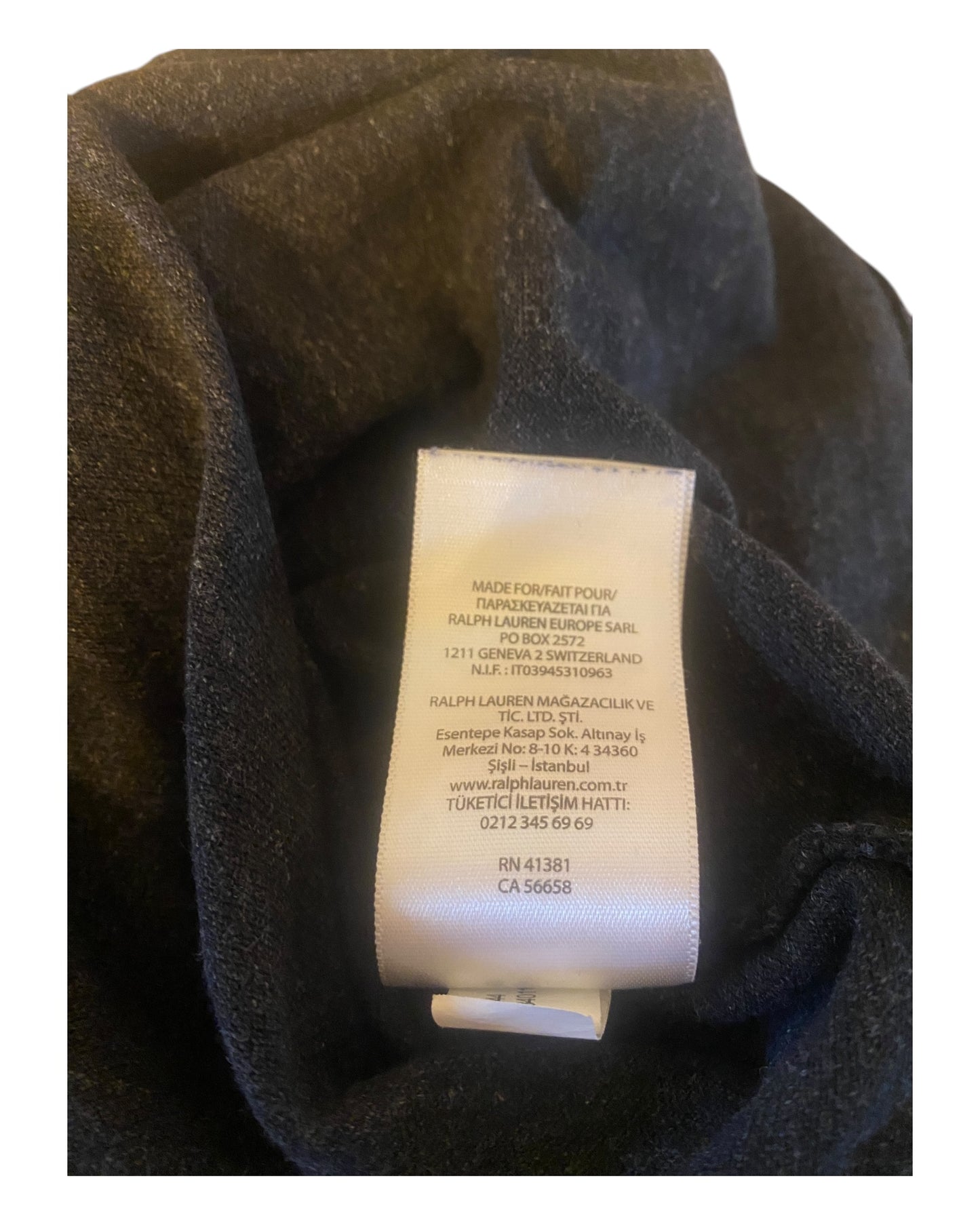 Polo Ralph Lauren Poloshirt schwarz meliert Größe M