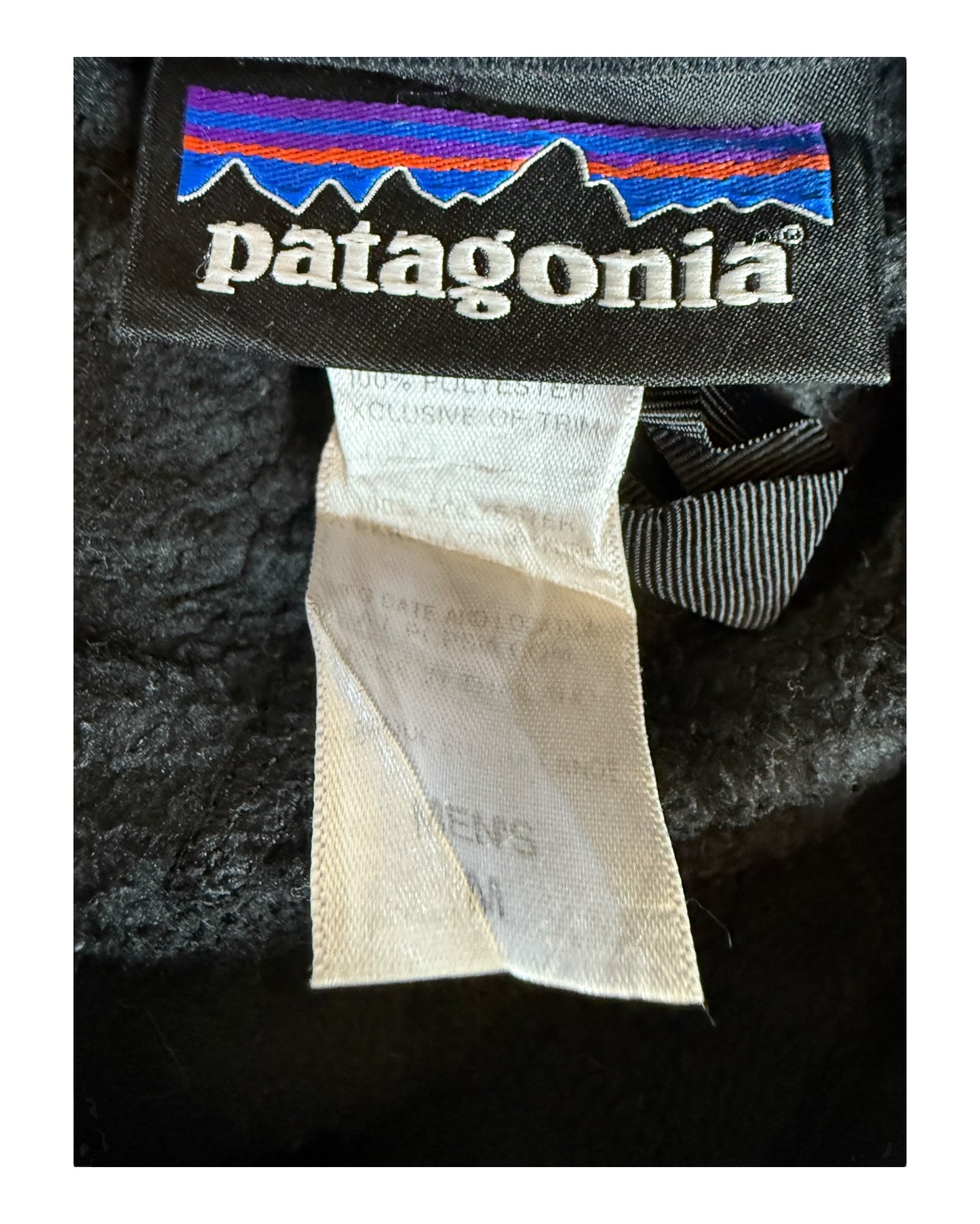 Patagonia Fleece Jacke schwarz Größe M