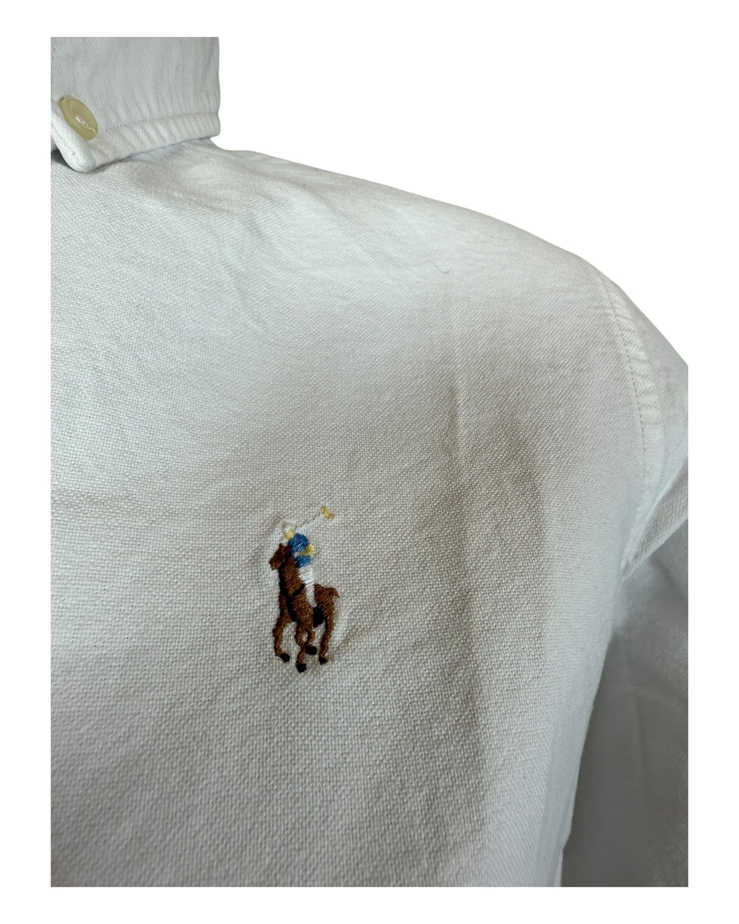 Polo Ralph Lauren Oxford Bluse weiß Größe S