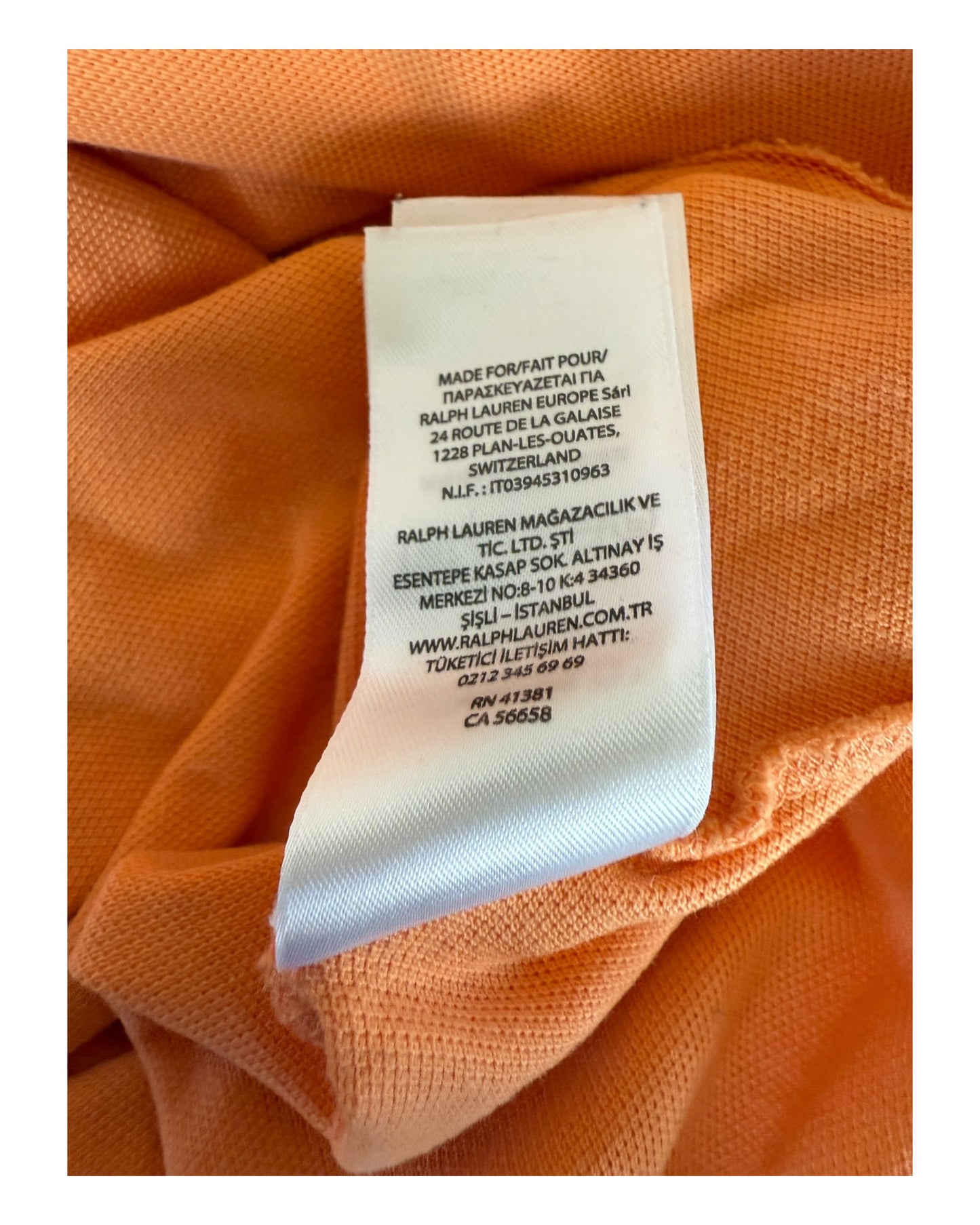 Polo Ralph Lauren Poloshirt orange Größe L