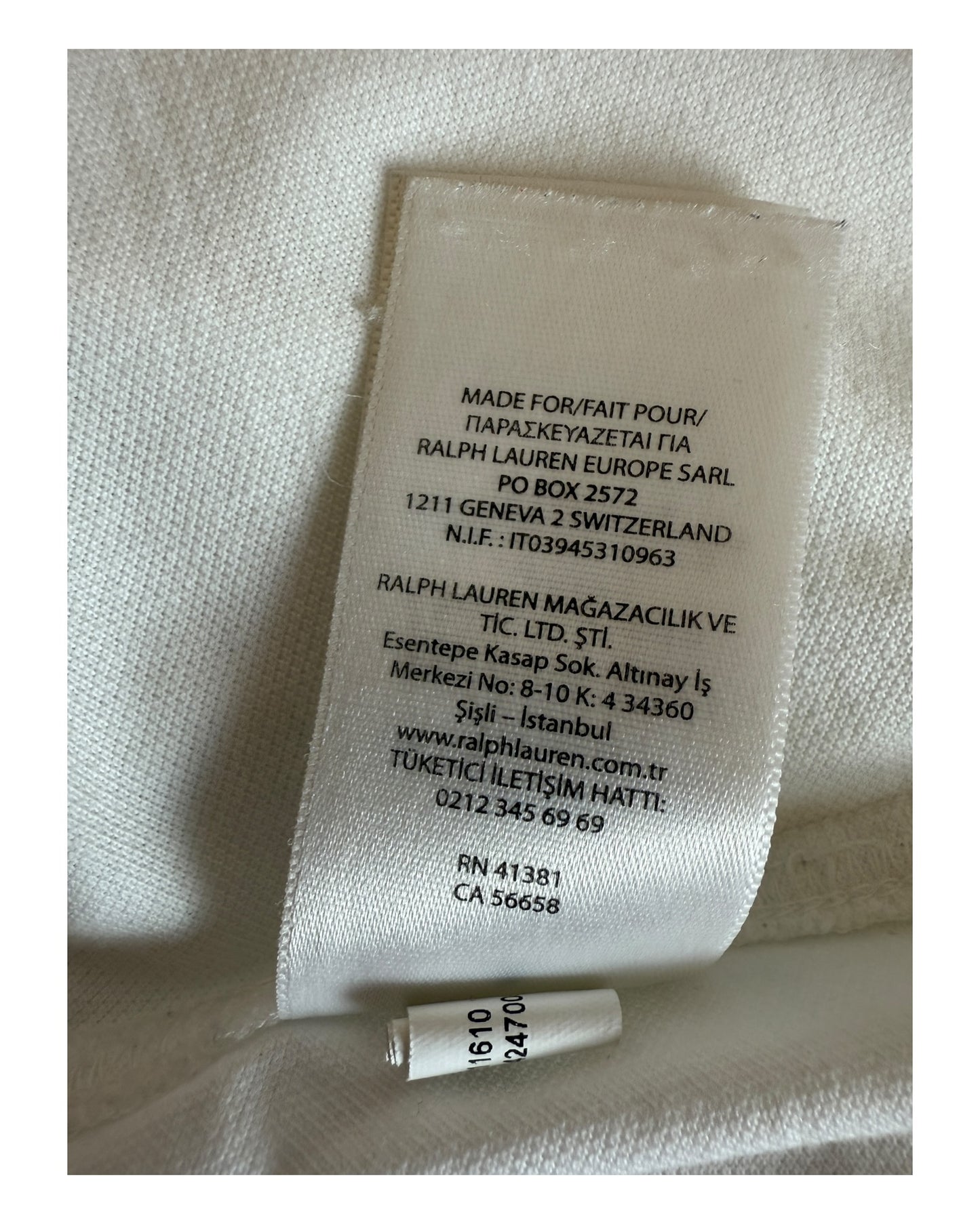 Polo Ralph Lauren Hemd weiß Größe M