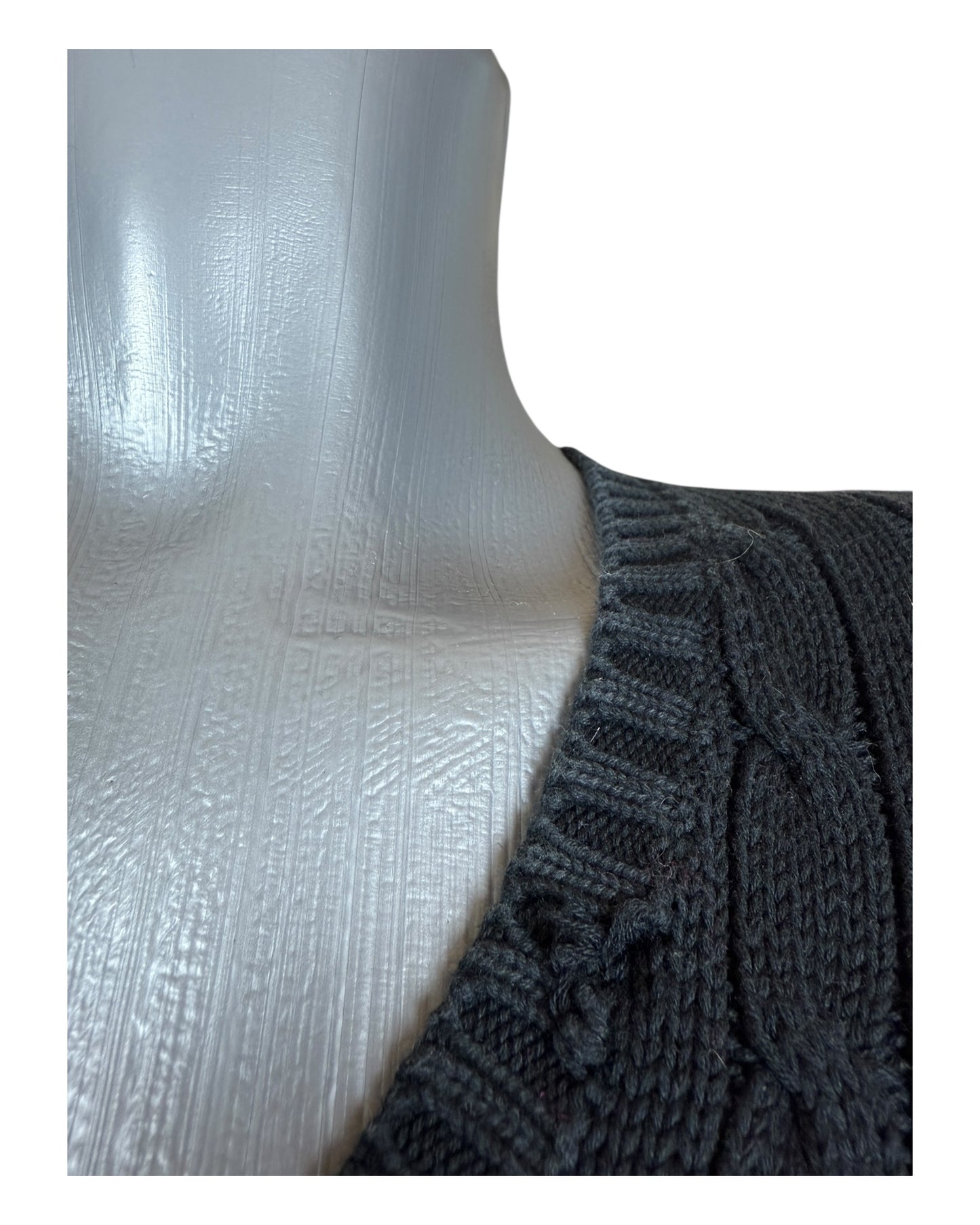 Polo Ralph Lauren Zopfmuster Pullover schwarz Größe S