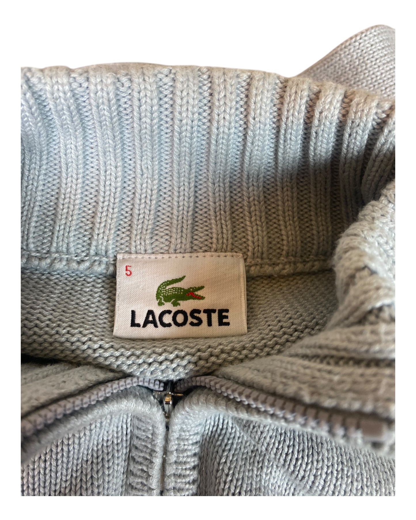 Lacoste Half Zip Pullover hellblau Größe L