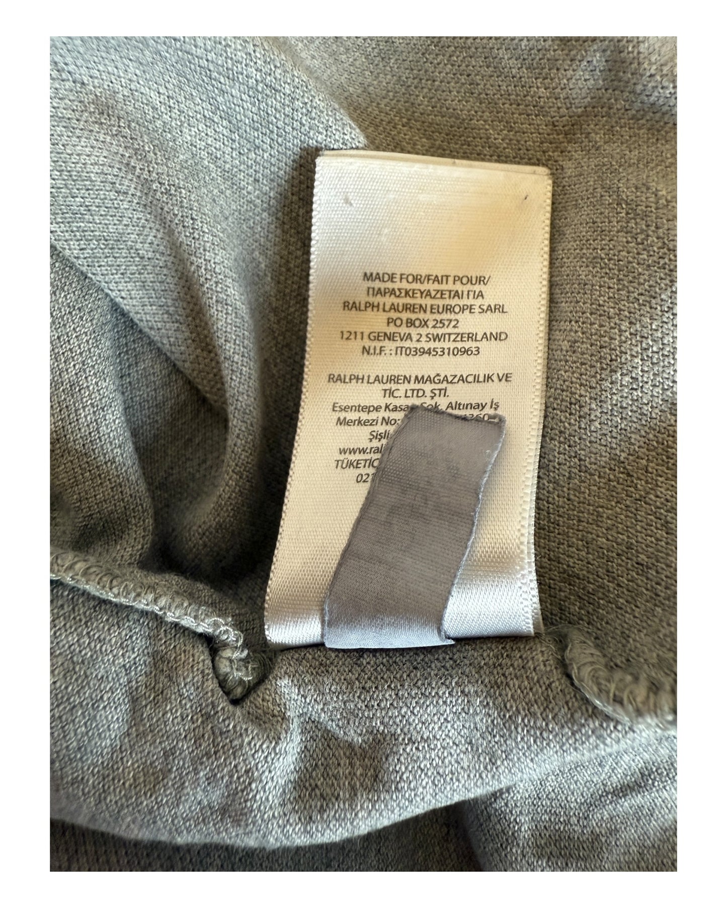 Polo Ralph Lauren Poloshirt grau Größe M