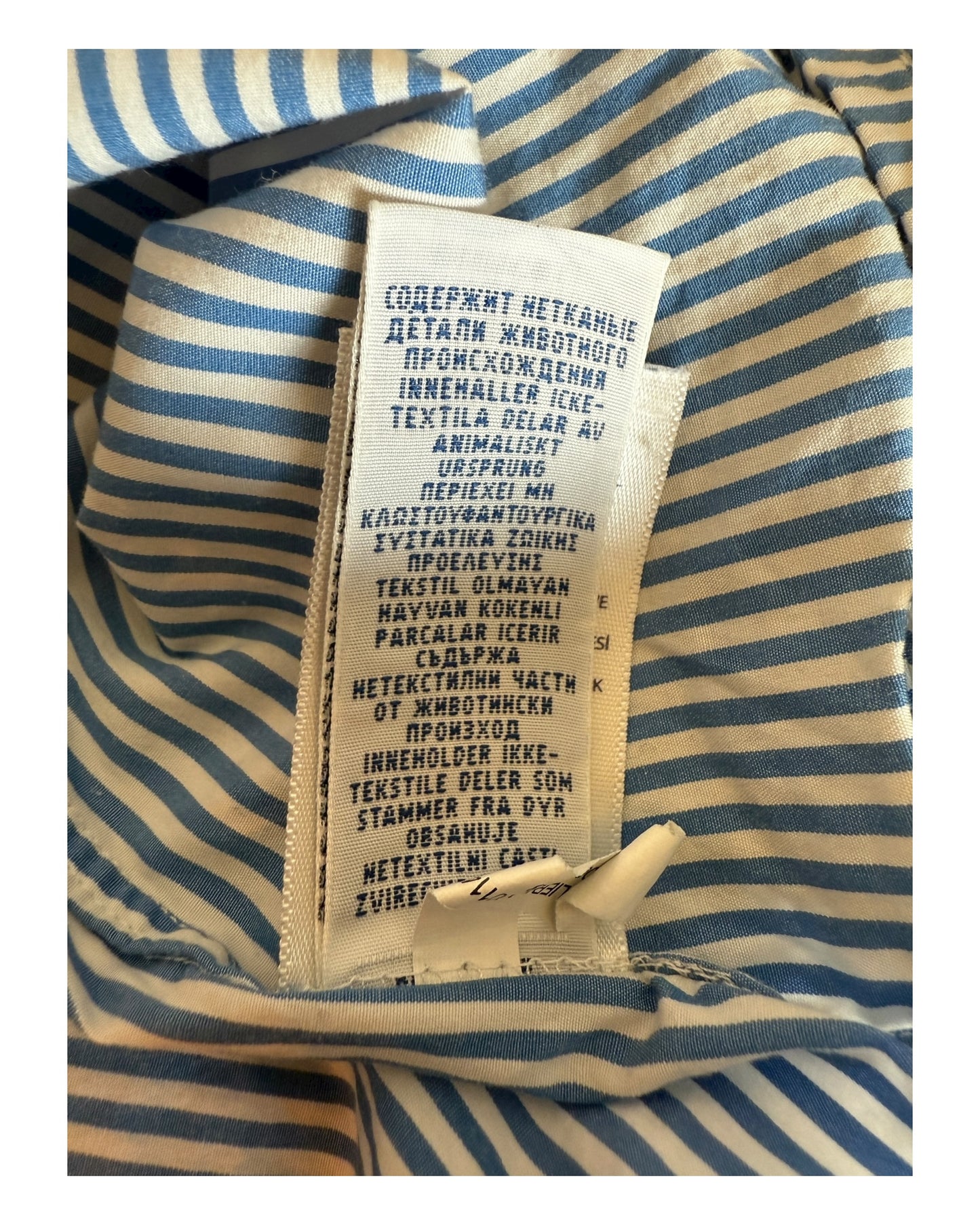 Polo Ralph Lauren Hemd blau weiß gestreift Größe L