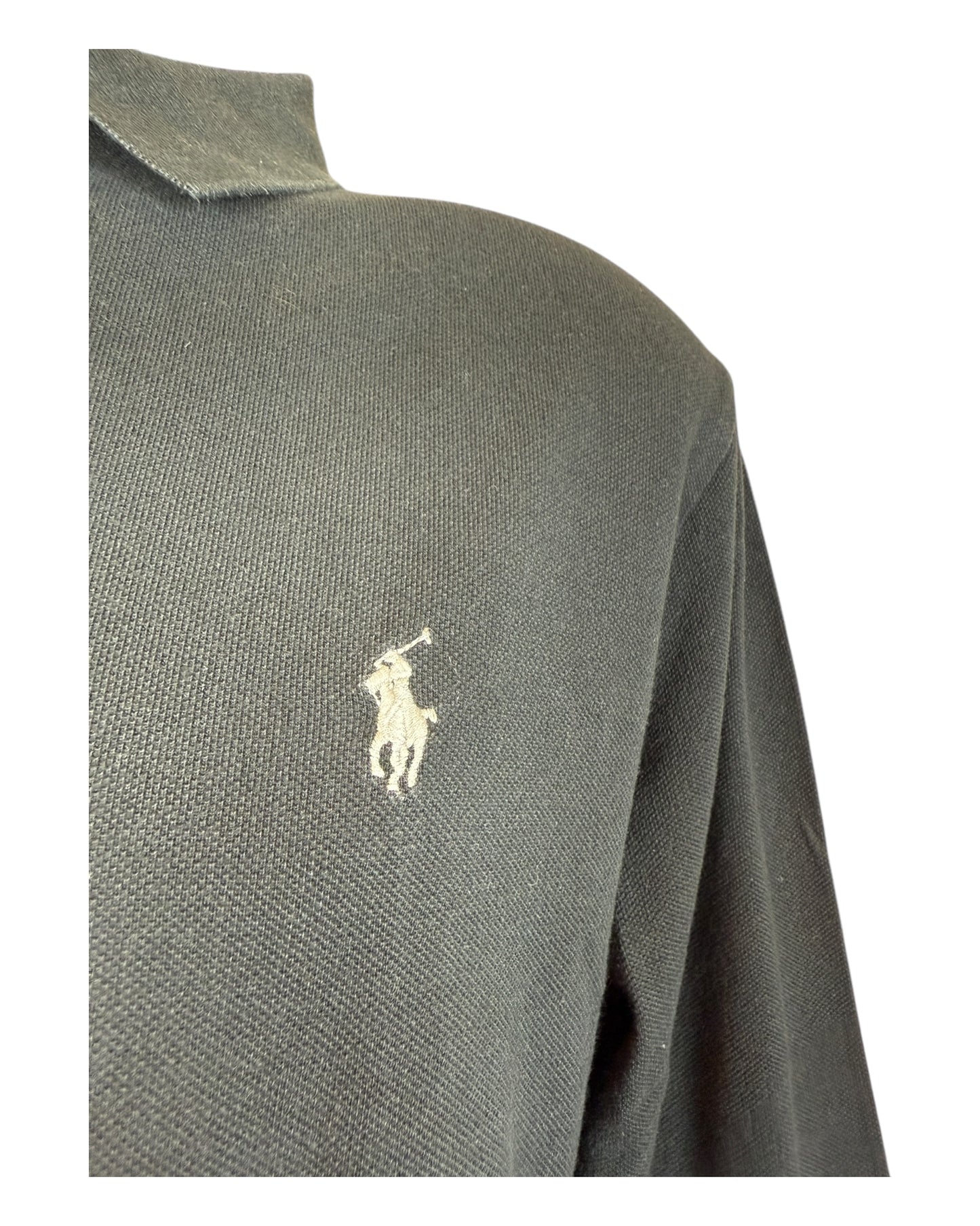 Polo Ralph Lauren Poloshirt langärmlig schwarz Größe L