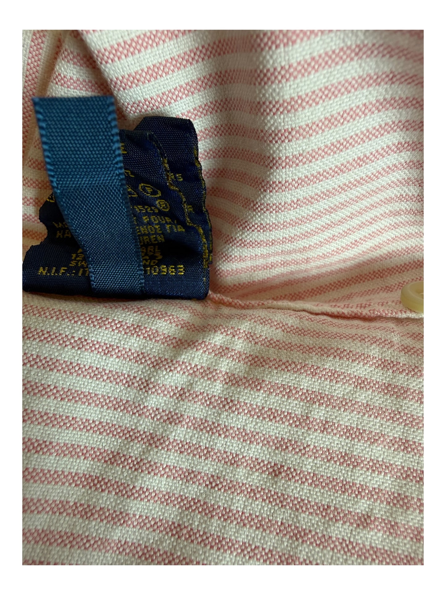 Polo Ralph Lauren Oxford Bluse rosa weiß gestreift Größe M