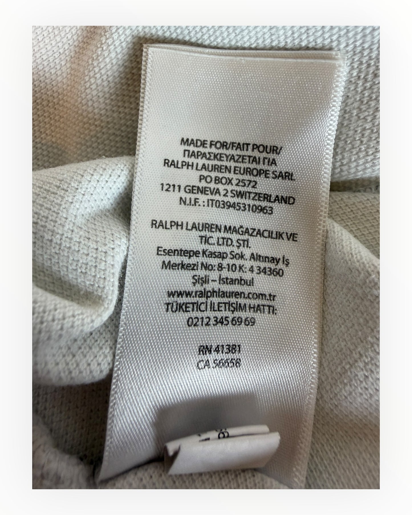 Polo Ralph Lauren Poloshirt weiß Größe L