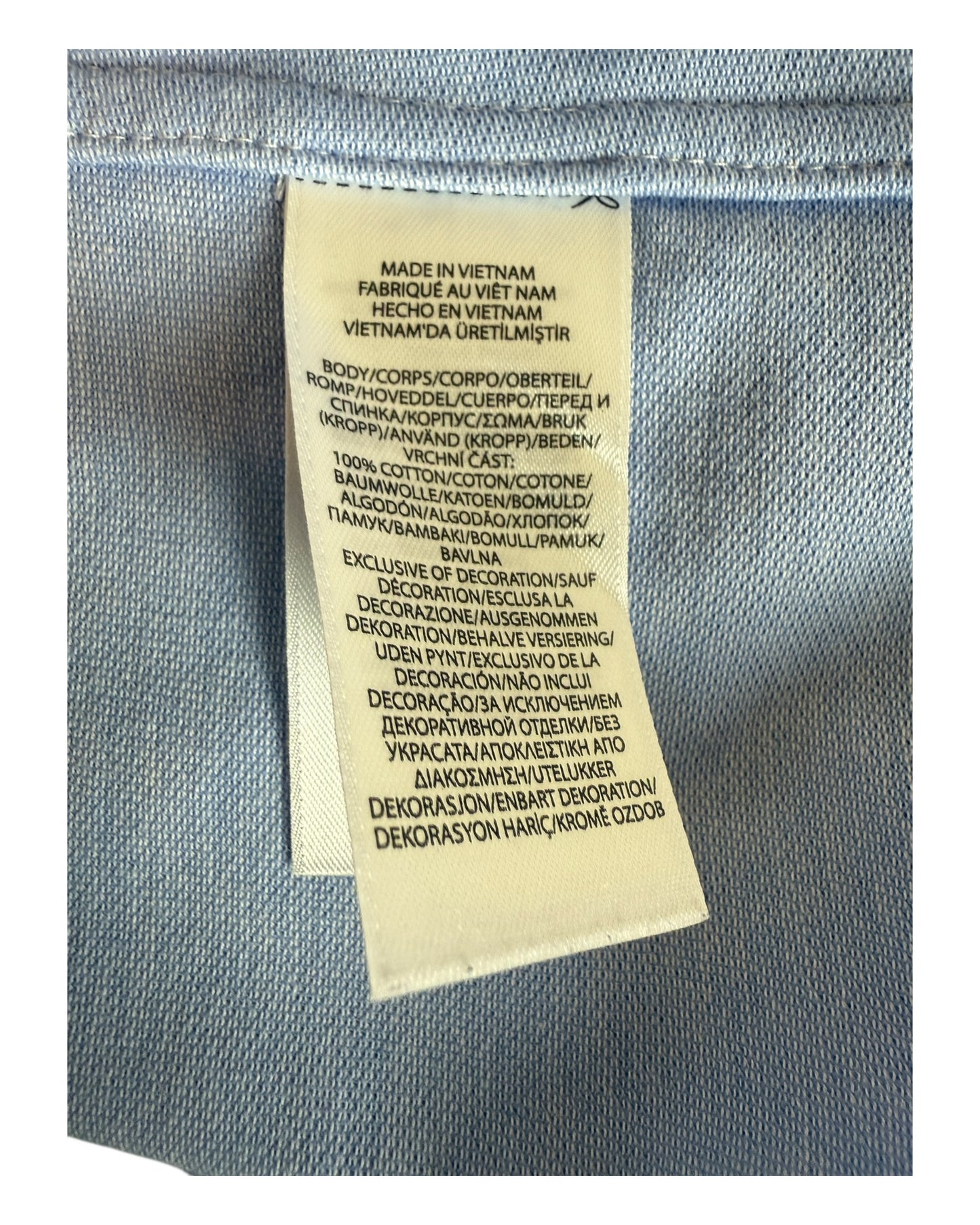 Polo Ralph Lauren Knit Oxford Bluse hellblau Größe M