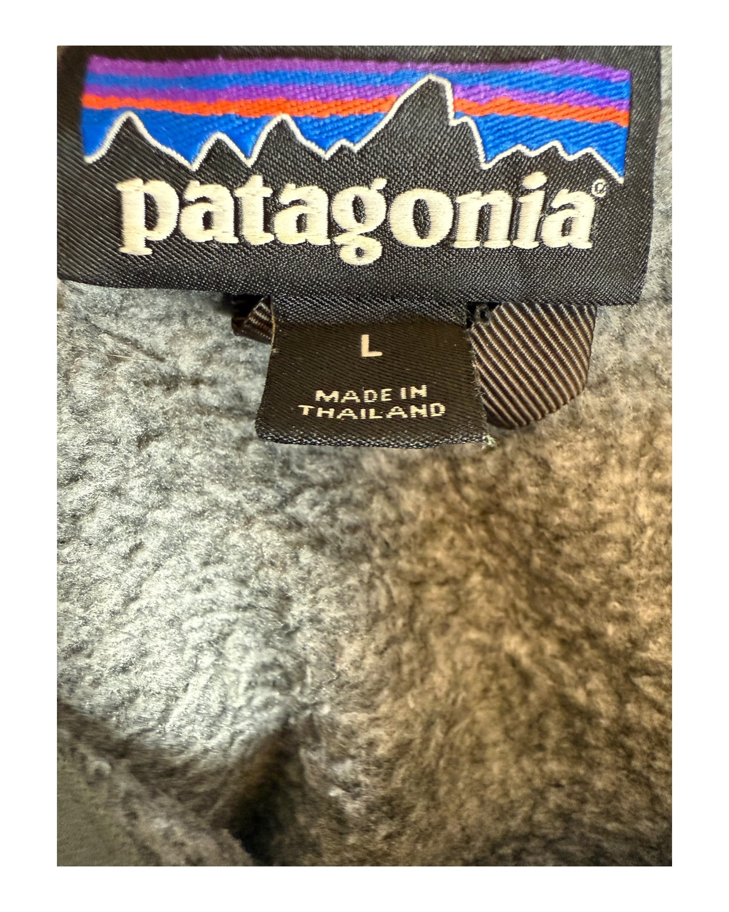 Patagonia Fleece Half Zip Pullover grau Größe L