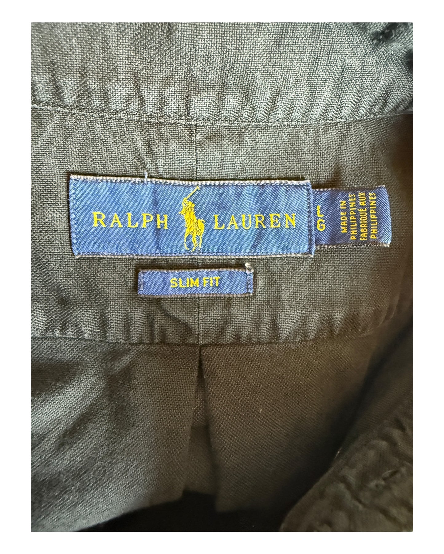 Polo Ralph Lauren Oxfordhemd schwarz Größe L