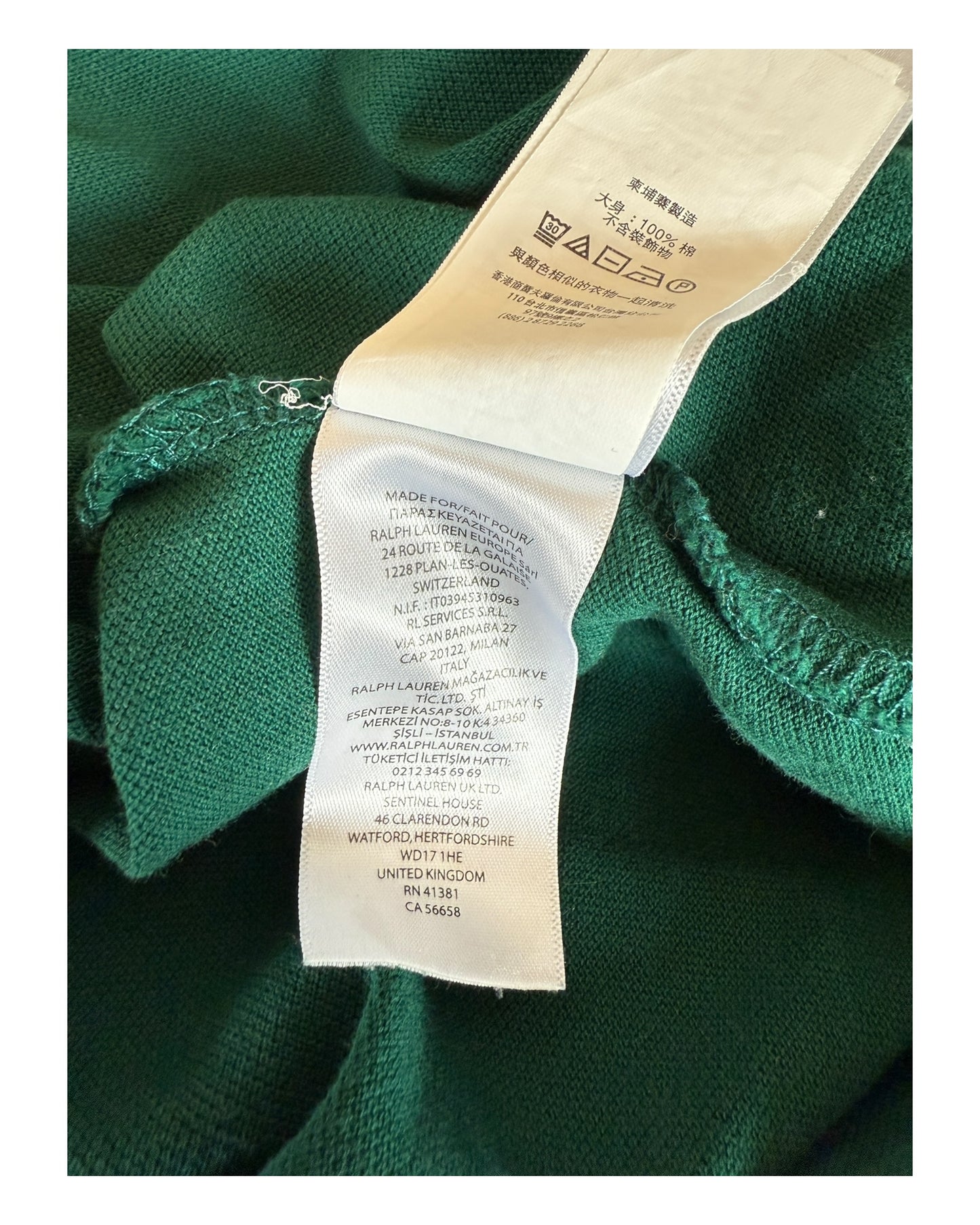 Polo Ralph Lauren Poloshirt dunkelgrün Größe M