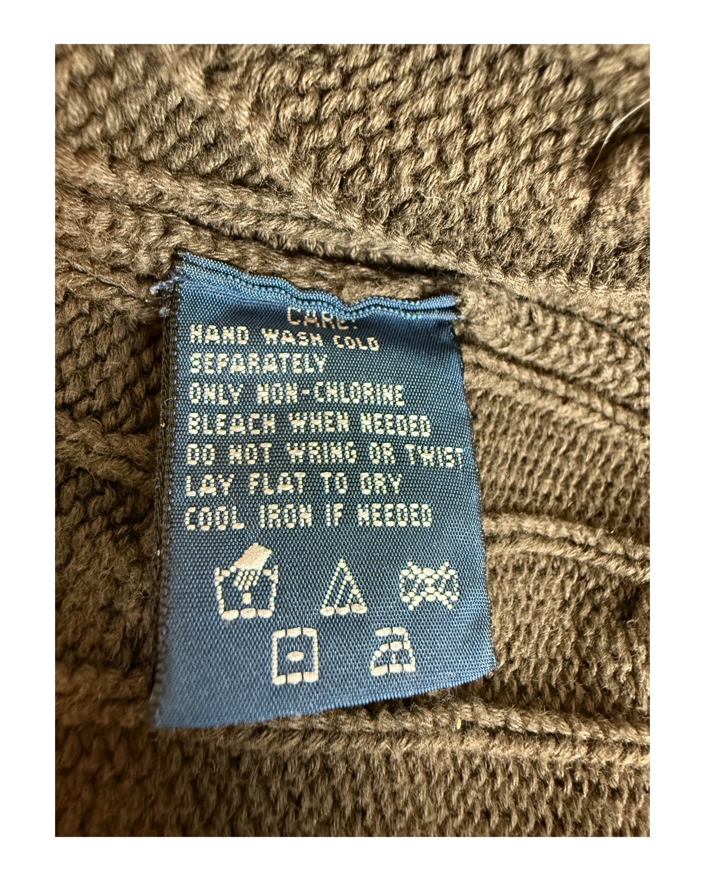 Polo Ralph Lauren Zopfmuster Pullover braun Größe L