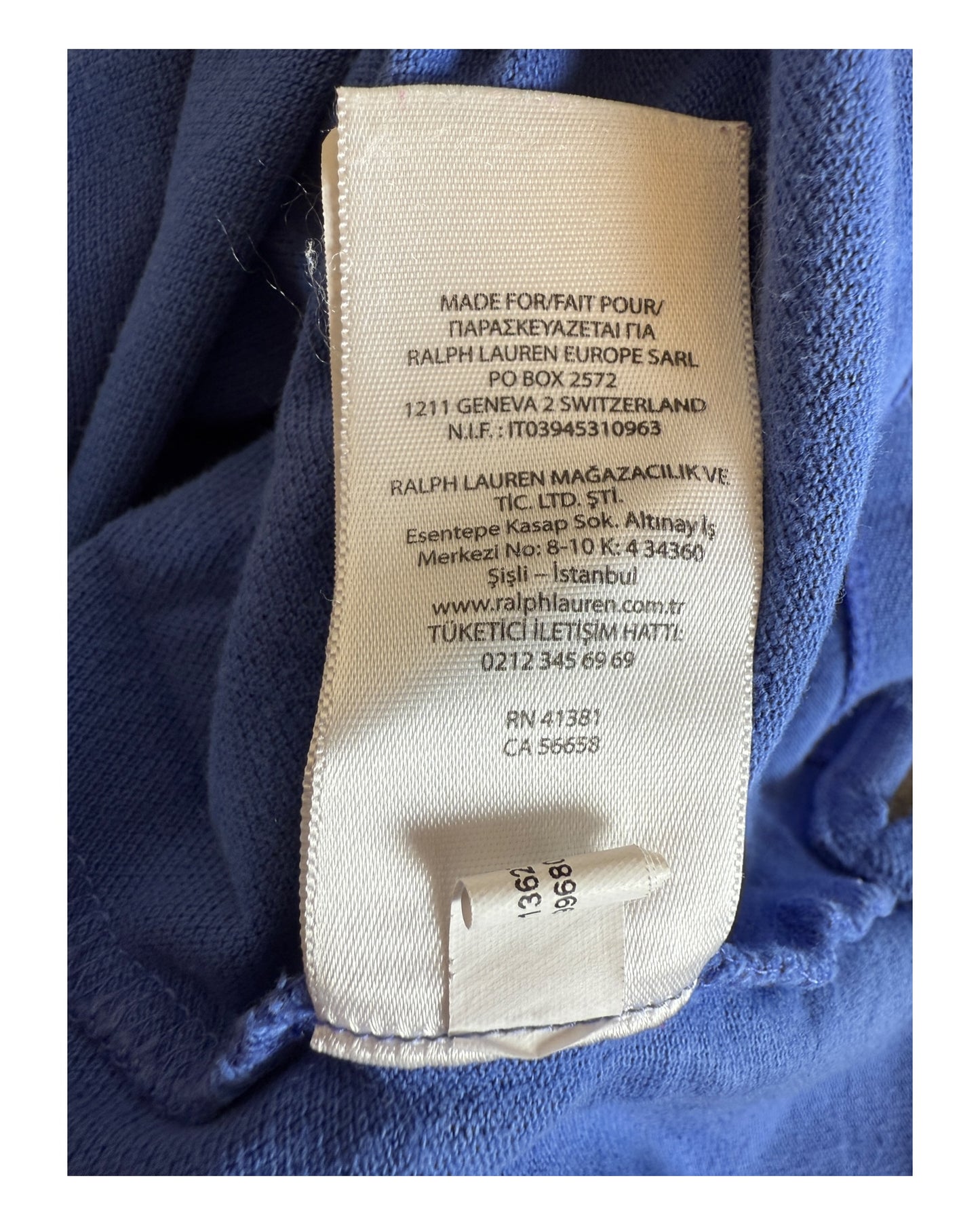 Polo Ralph Lauren Poloshirt blau Größe S