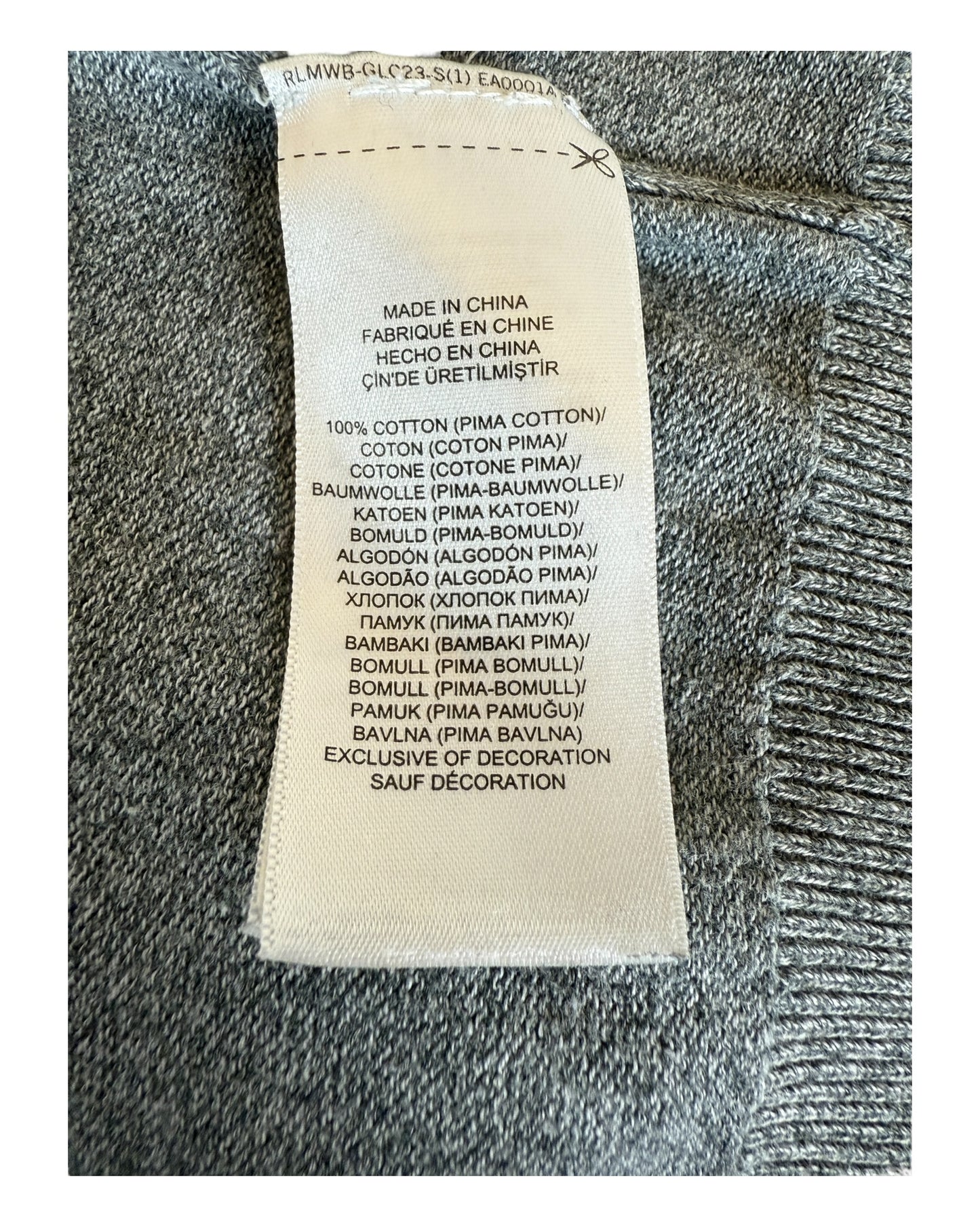 Polo Ralph Lauren Pullover Sweater grau Größe L