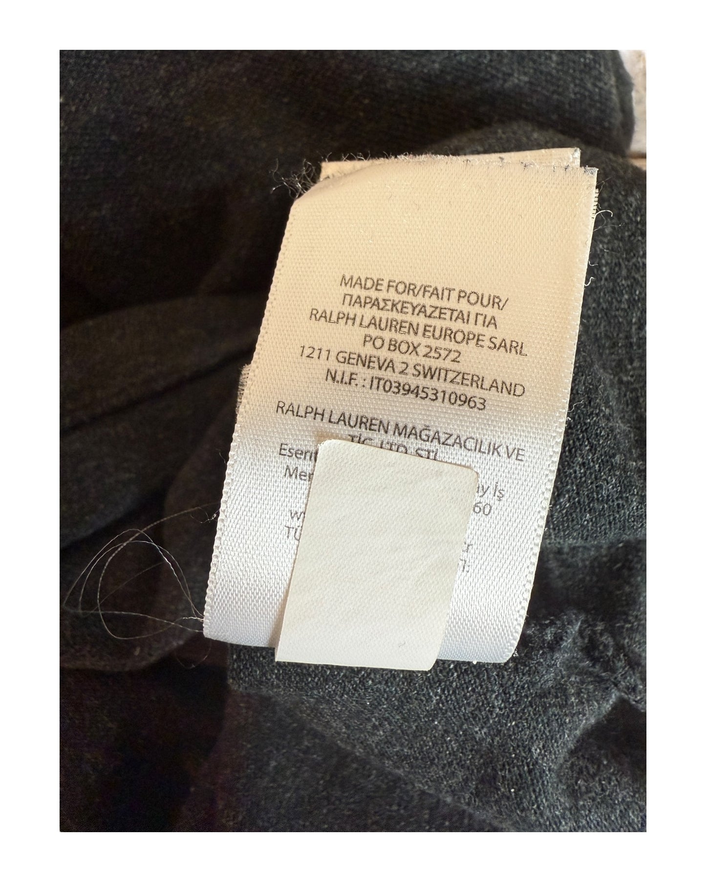 Polo Ralph Lauren Poloshirt schwarz meliert Größe M