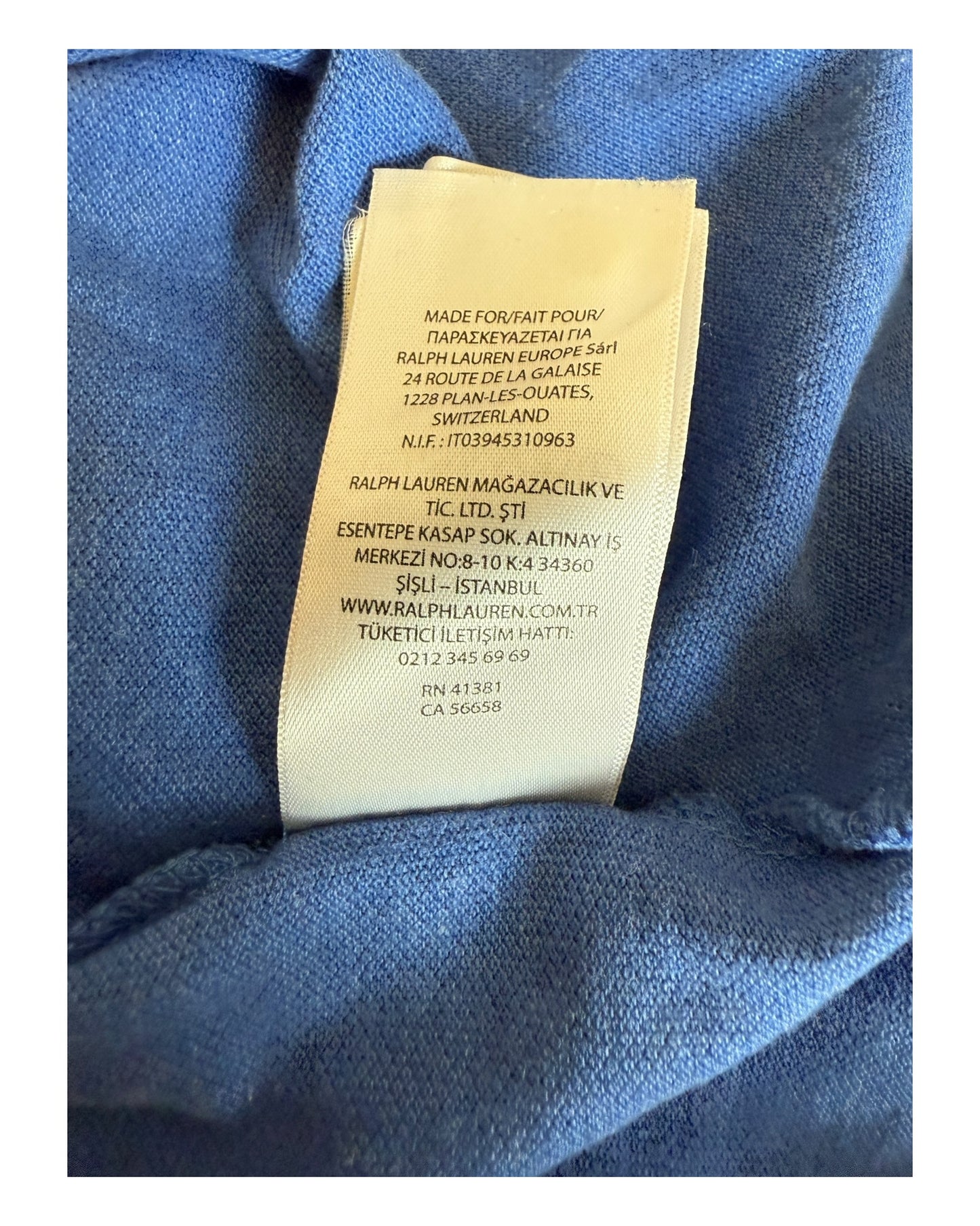 Polo Ralph Lauren Poloshirt blau Größe L