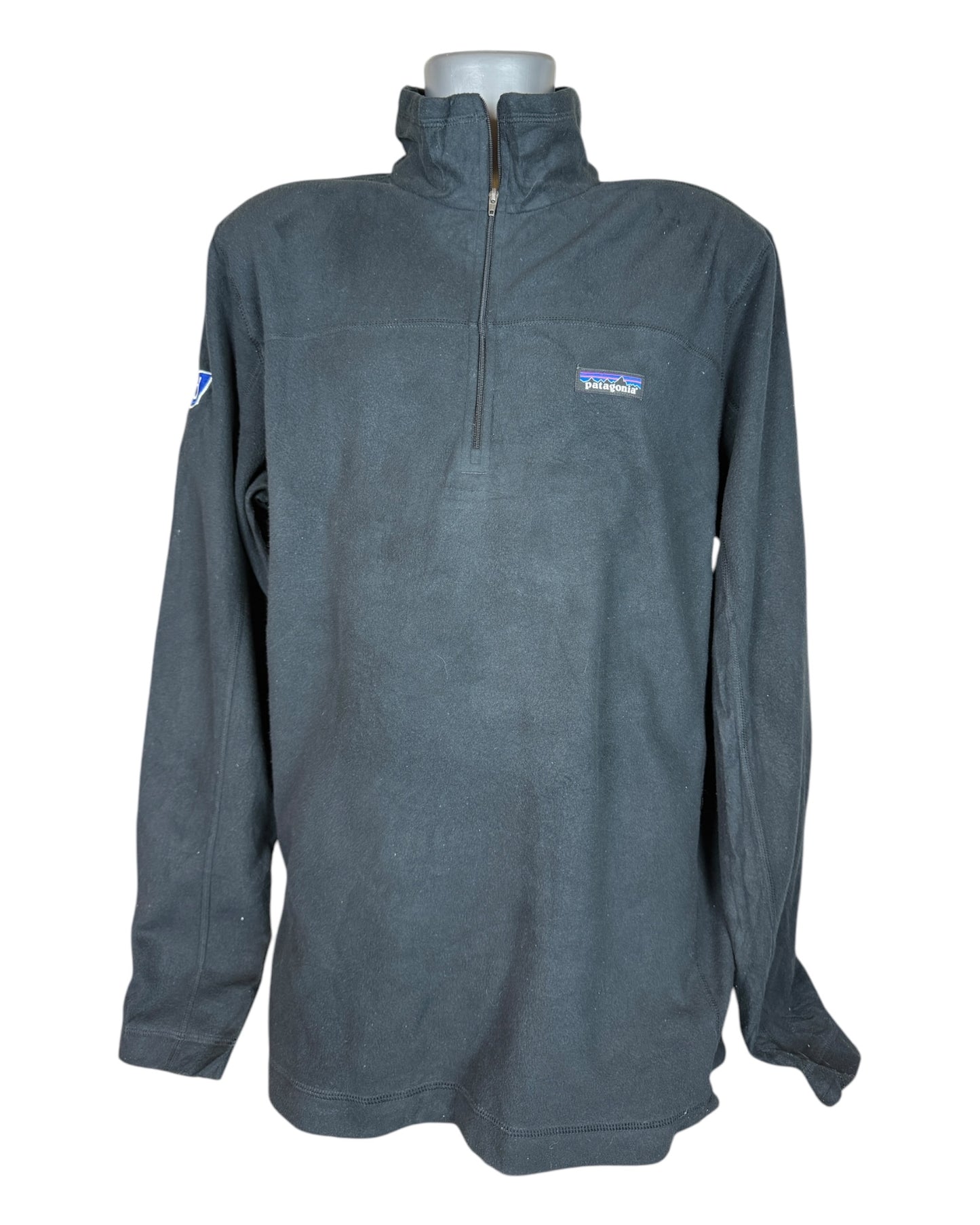 Patagonia Fleece Half Zip Pullover schwarz Größe L