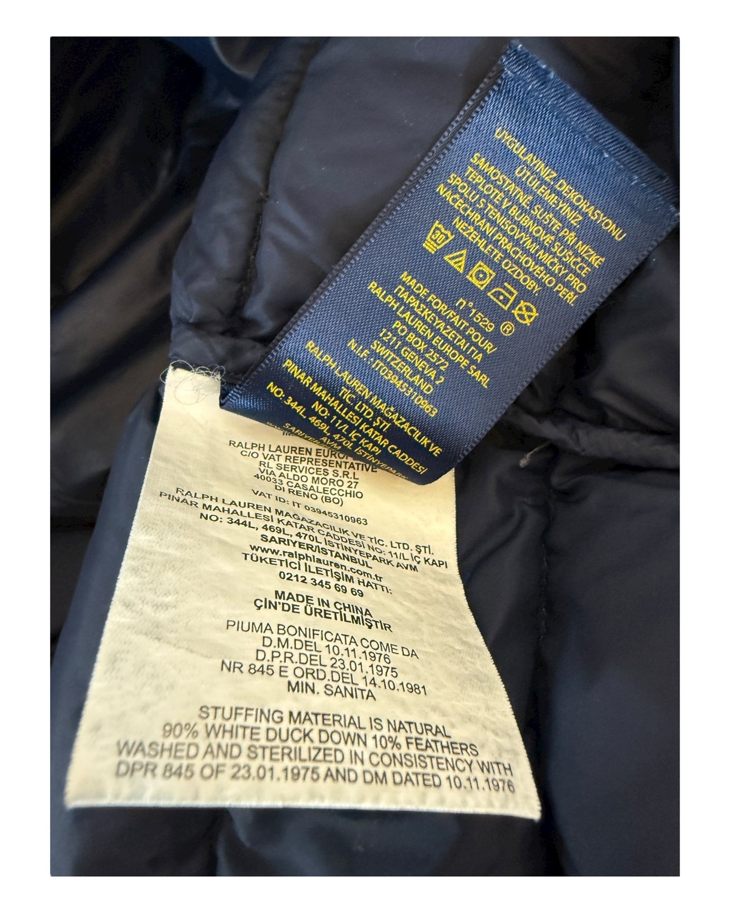 Polo Ralph Lauren Daunenweste marineblau Größe M