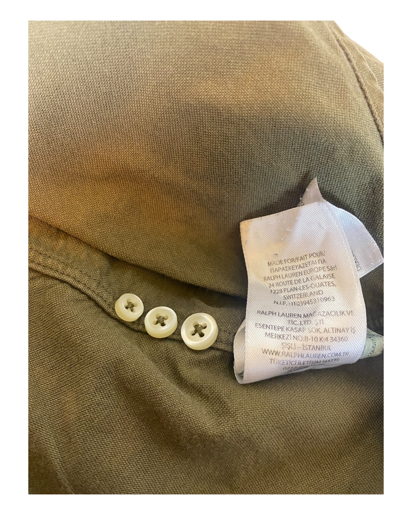Polo Ralph Lauren Hemd khaki Größe M