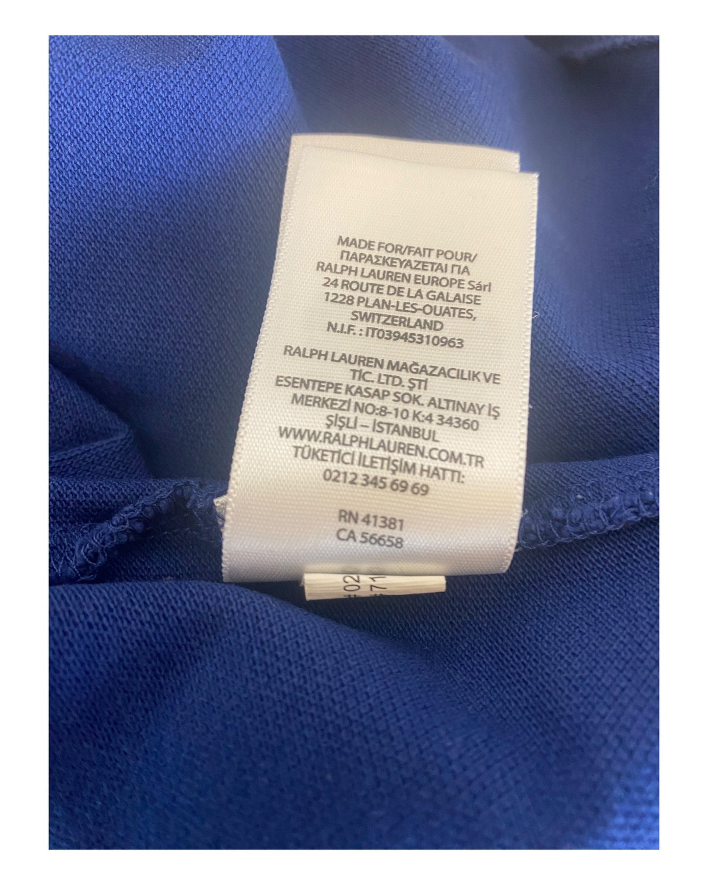 Polo Ralph Lauren Poloshirt blau Größe M