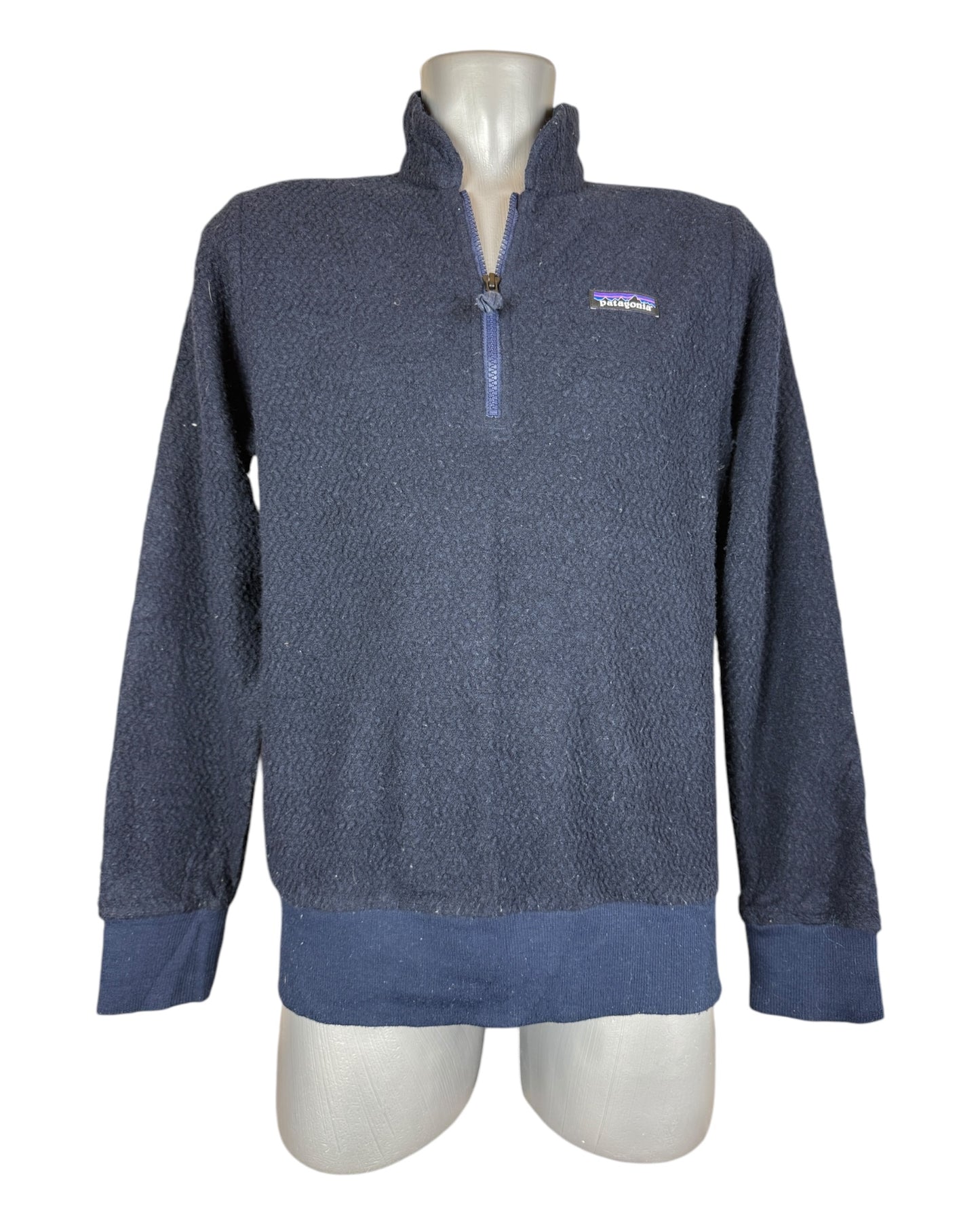 Patagonia Fleece Half Zip marineblau Größe M