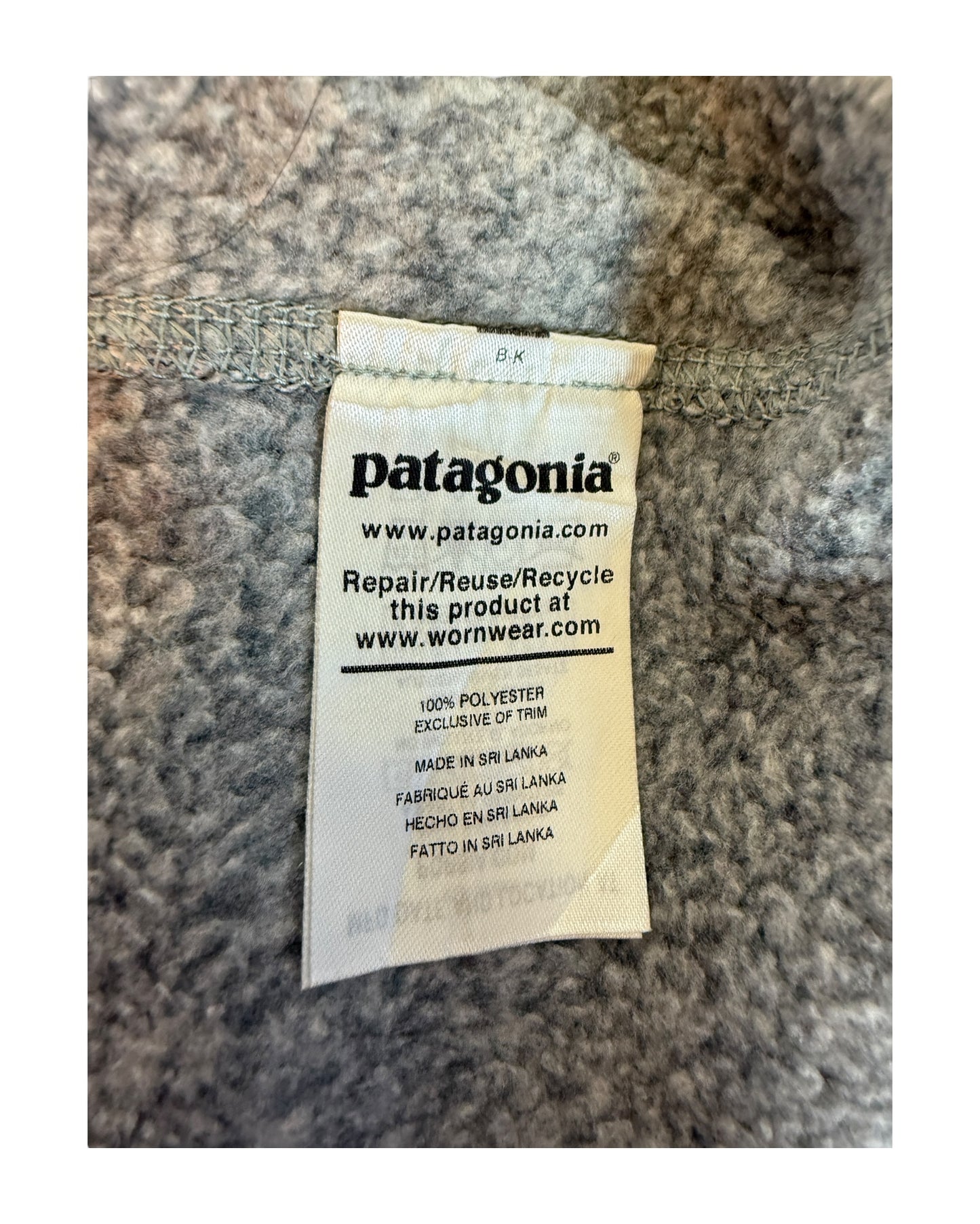 Patagonia Fleece Weste grau Größe XL