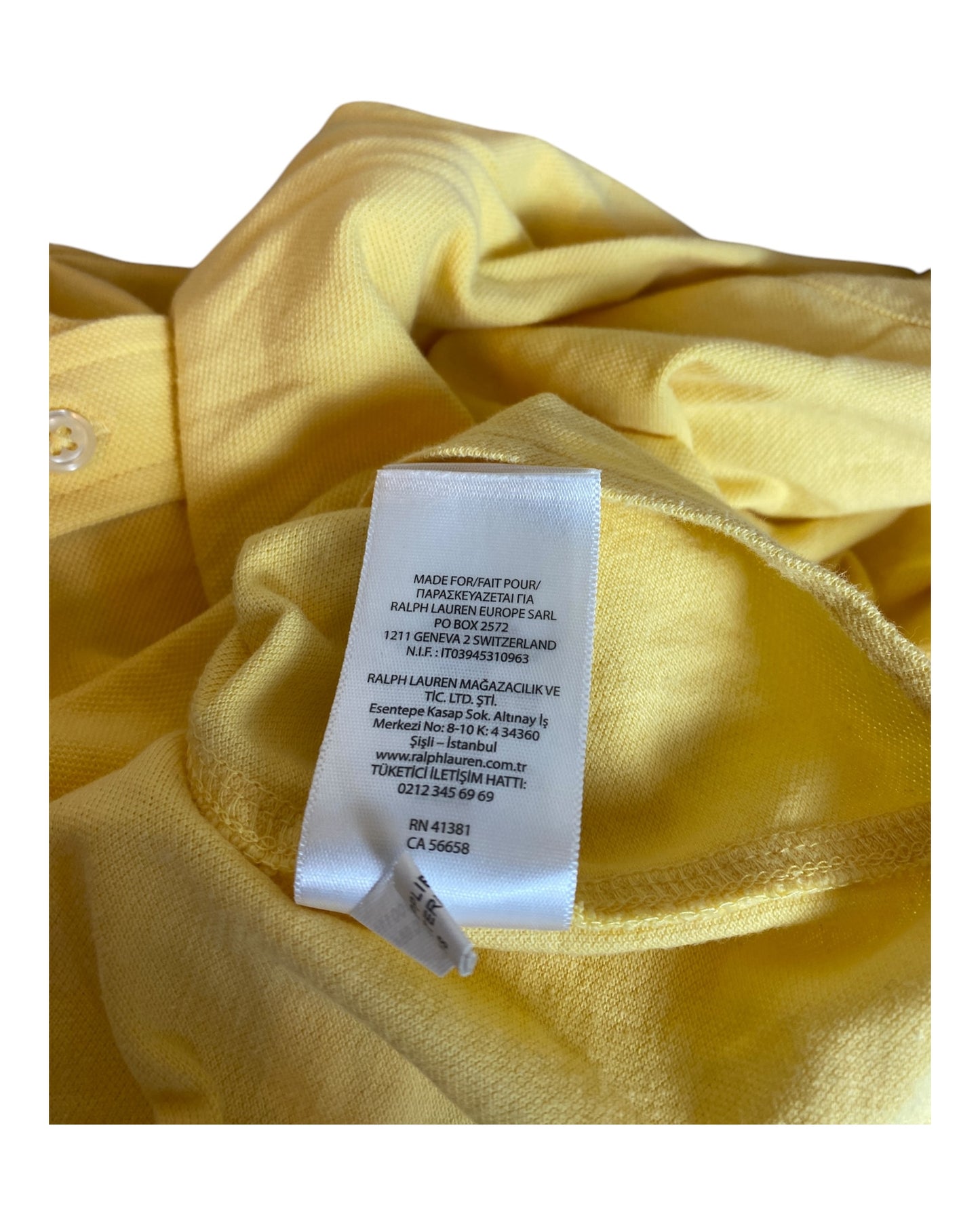 Polo Ralph Lauren shirt yellow size M