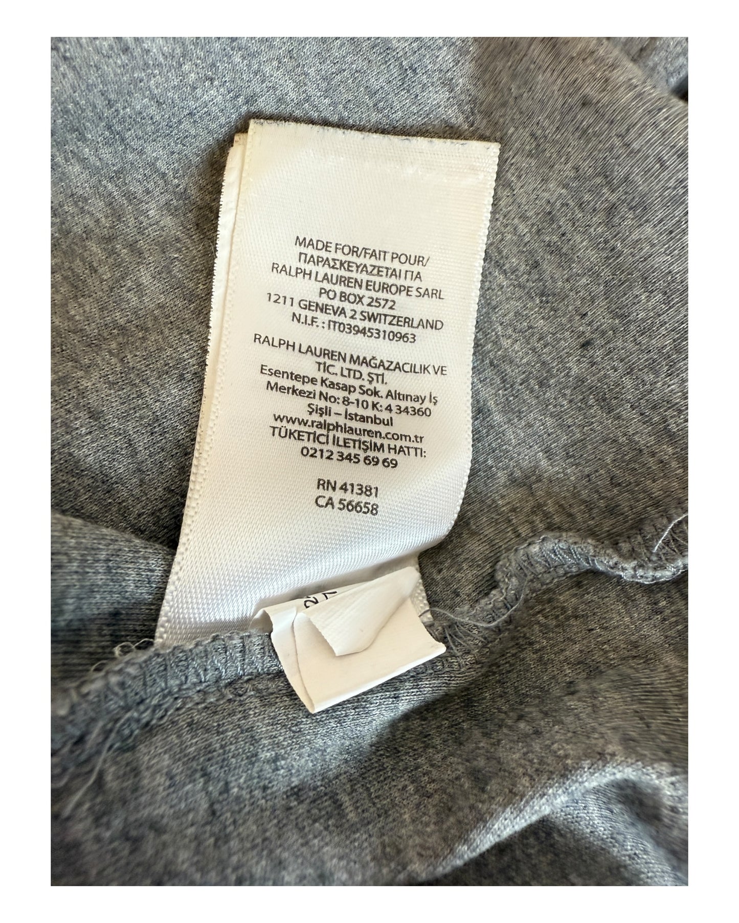 Polo Ralph Lauren Poloshirt grau Größe M