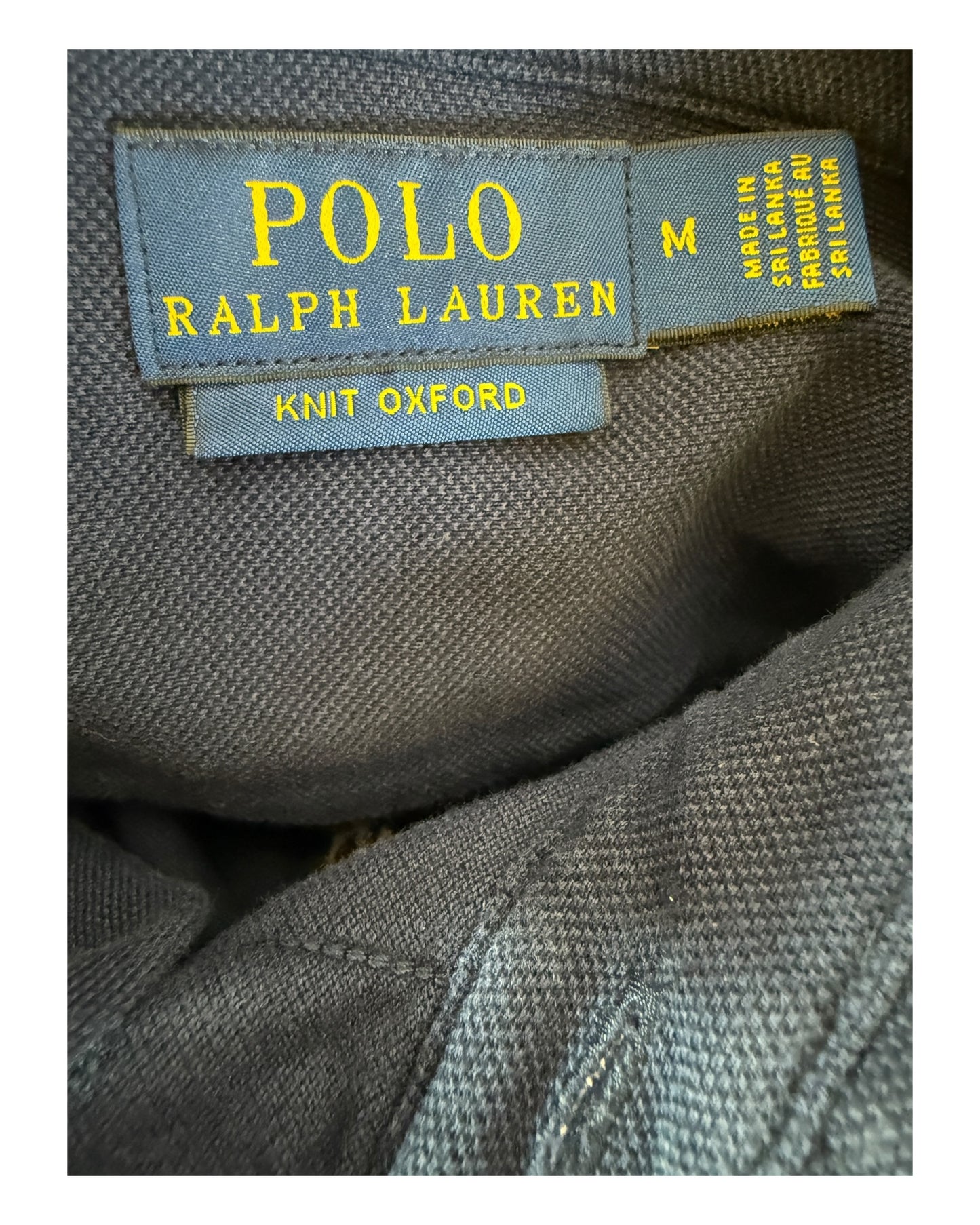 Polo Ralph Lauren Knit Oxfordhemd marineblau Größe M