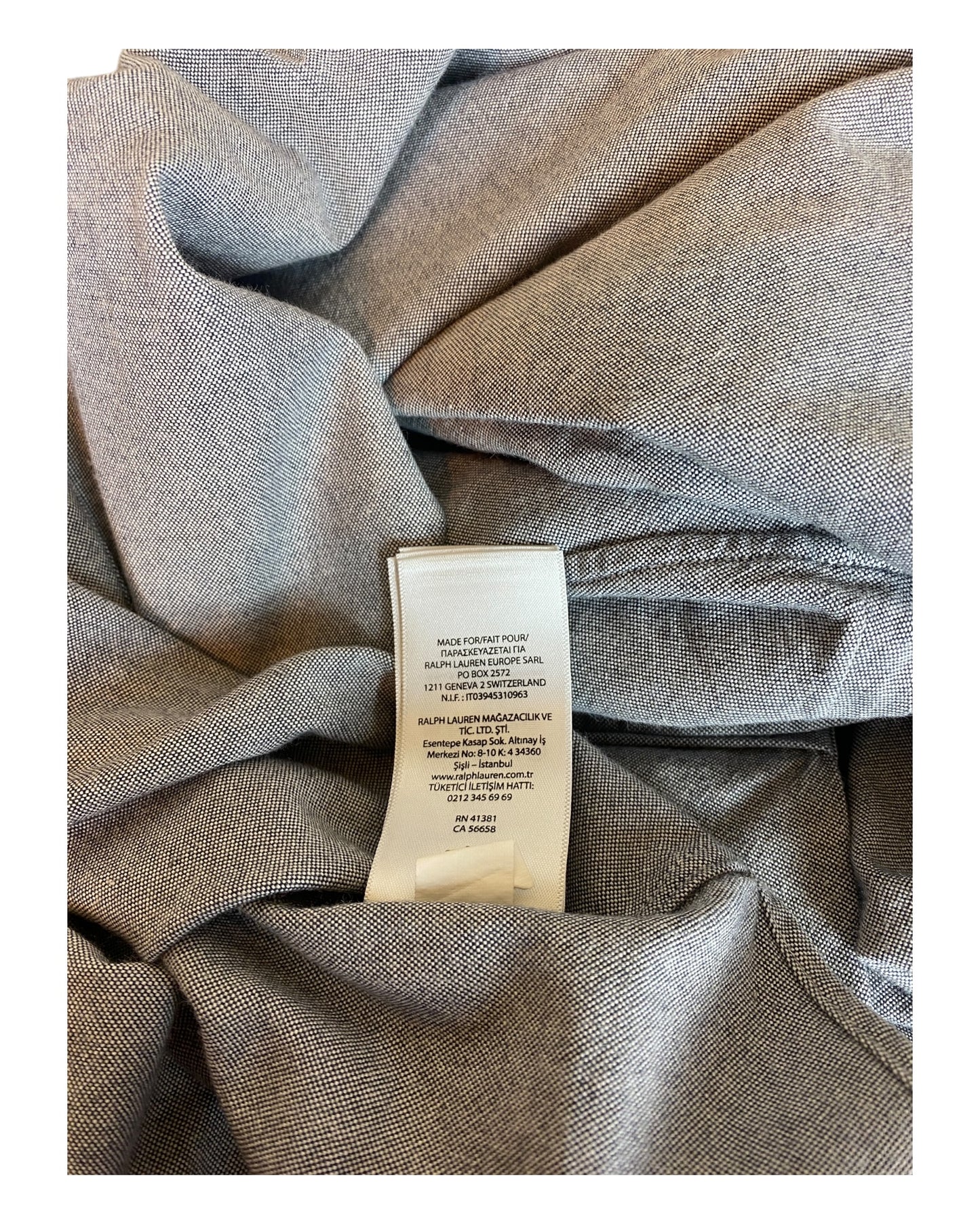 Polo Ralph Lauren Oxfordhemd grau Größe M