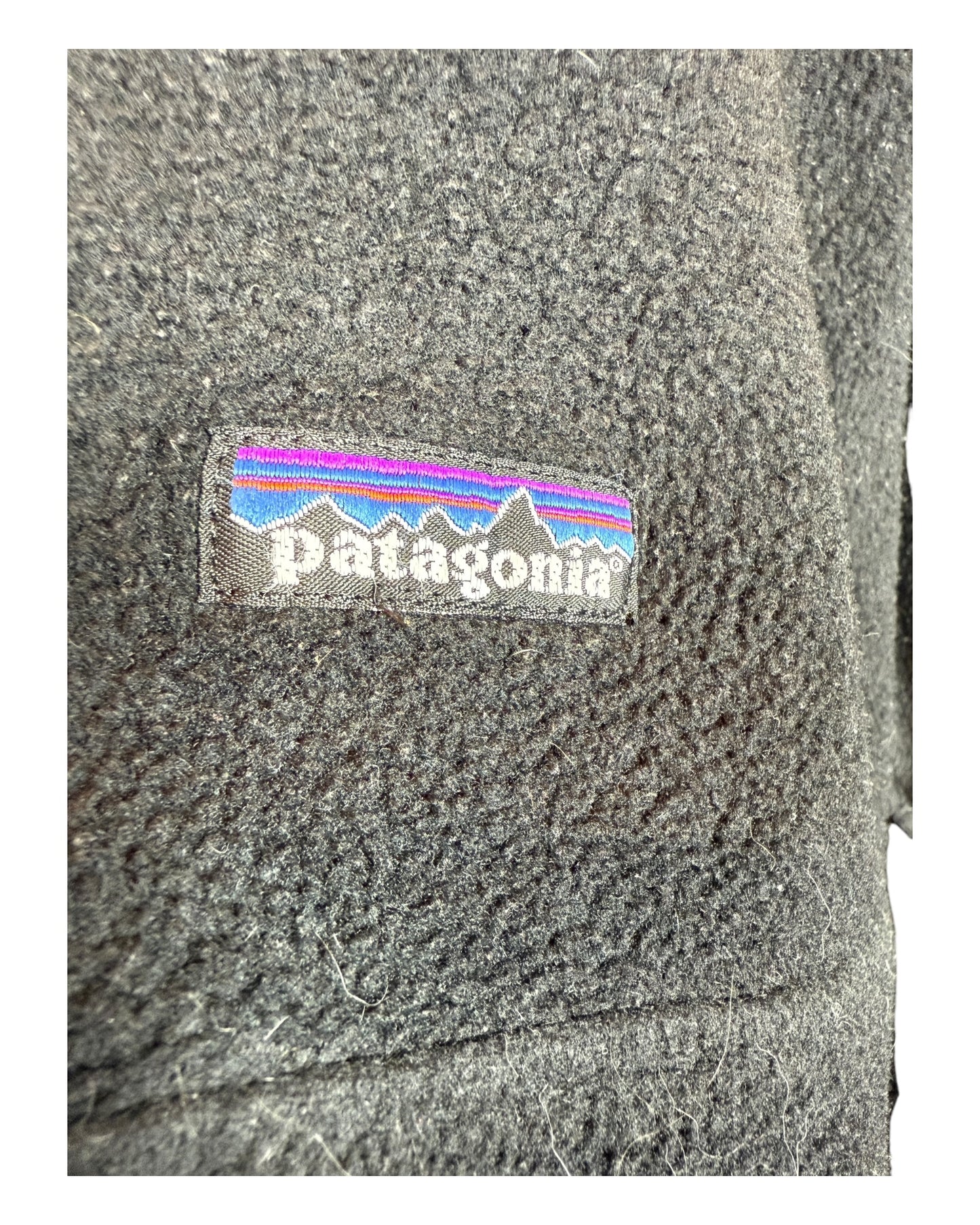 Patagonia Fleece Half Zip Pullover schwarz Größe L