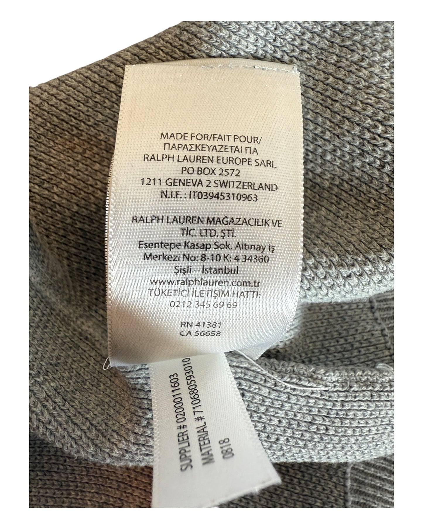 Polo Ralph Lauren Pullover grau Größe L