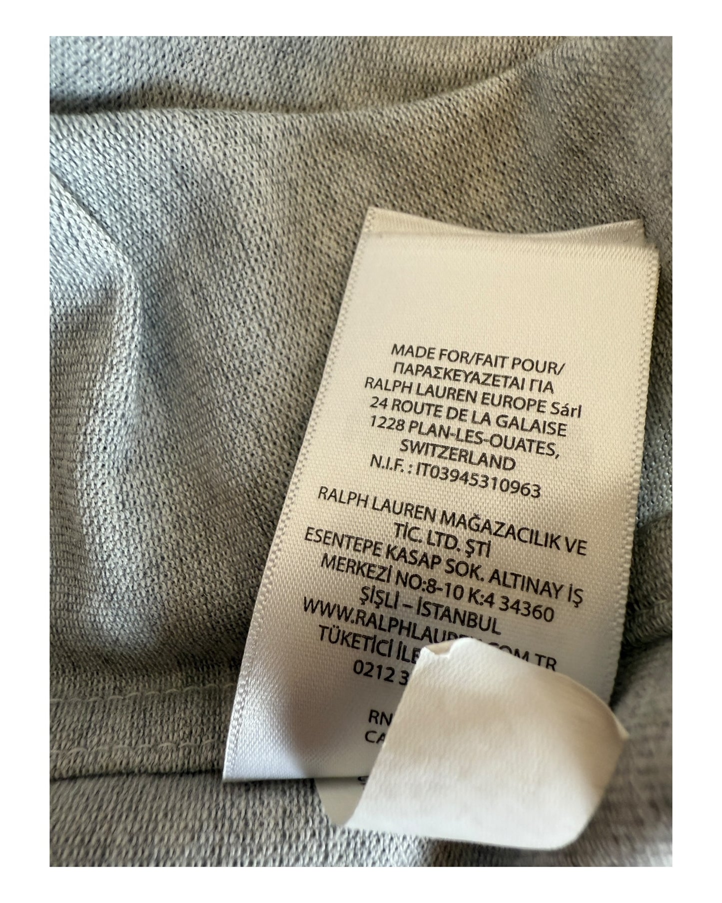 Polo Ralph Lauren Knit Oxfordhemd grau Größe M