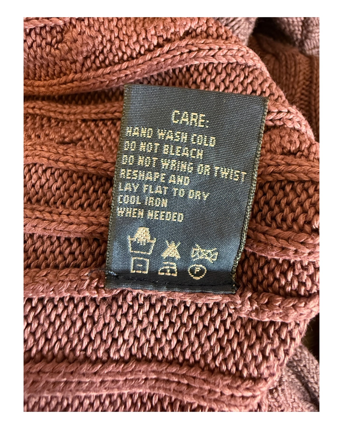 Polo Ralph Lauren Zopfmuster Pullover lila Größe M