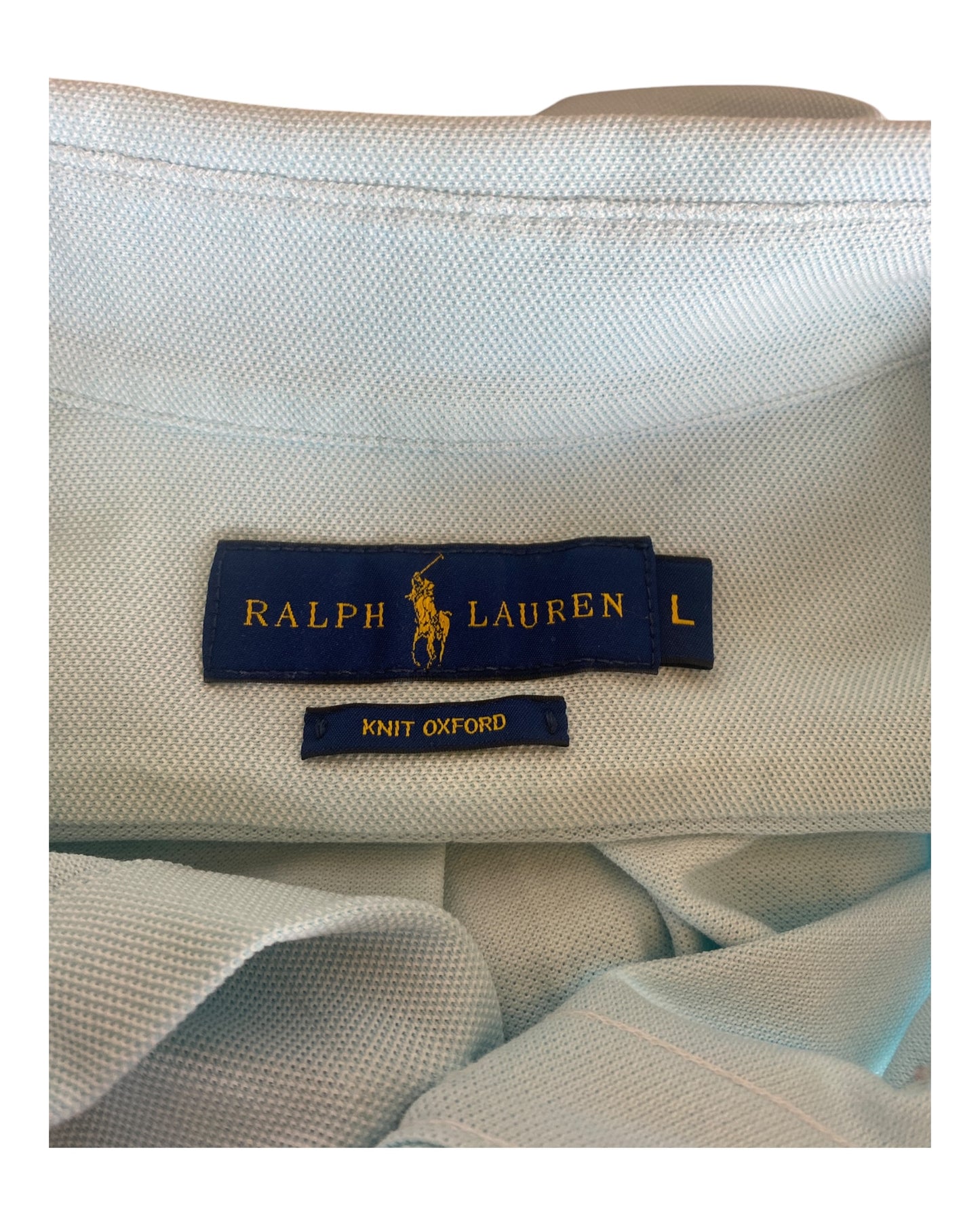 Polo Ralph Lauren Knit Oxfordhemd türkis Größe L