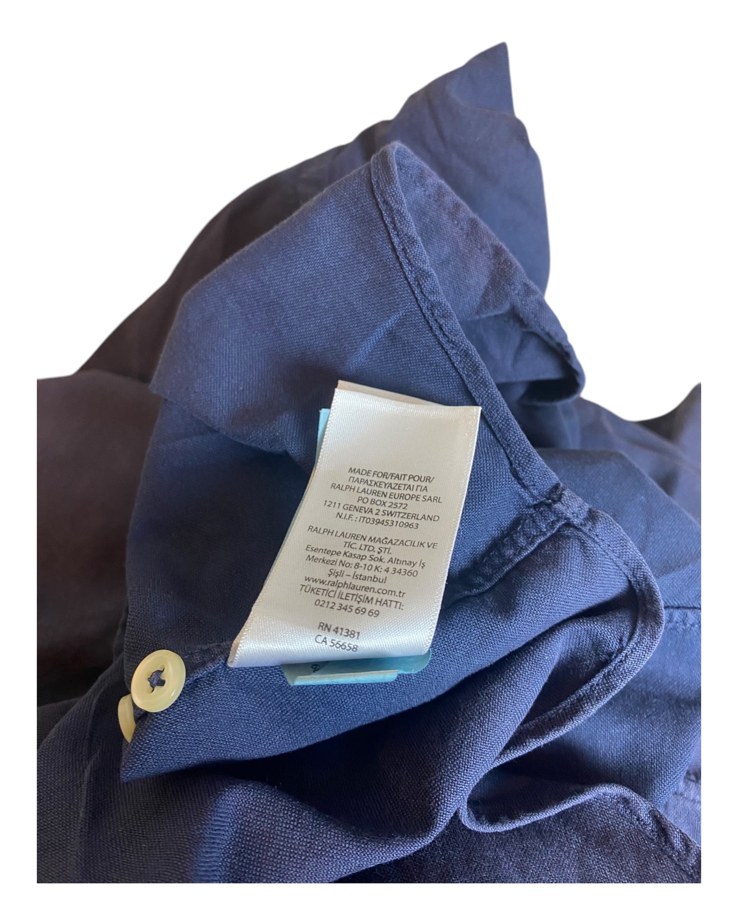 Polo Ralph Lauren Hemd marineblau Größe M