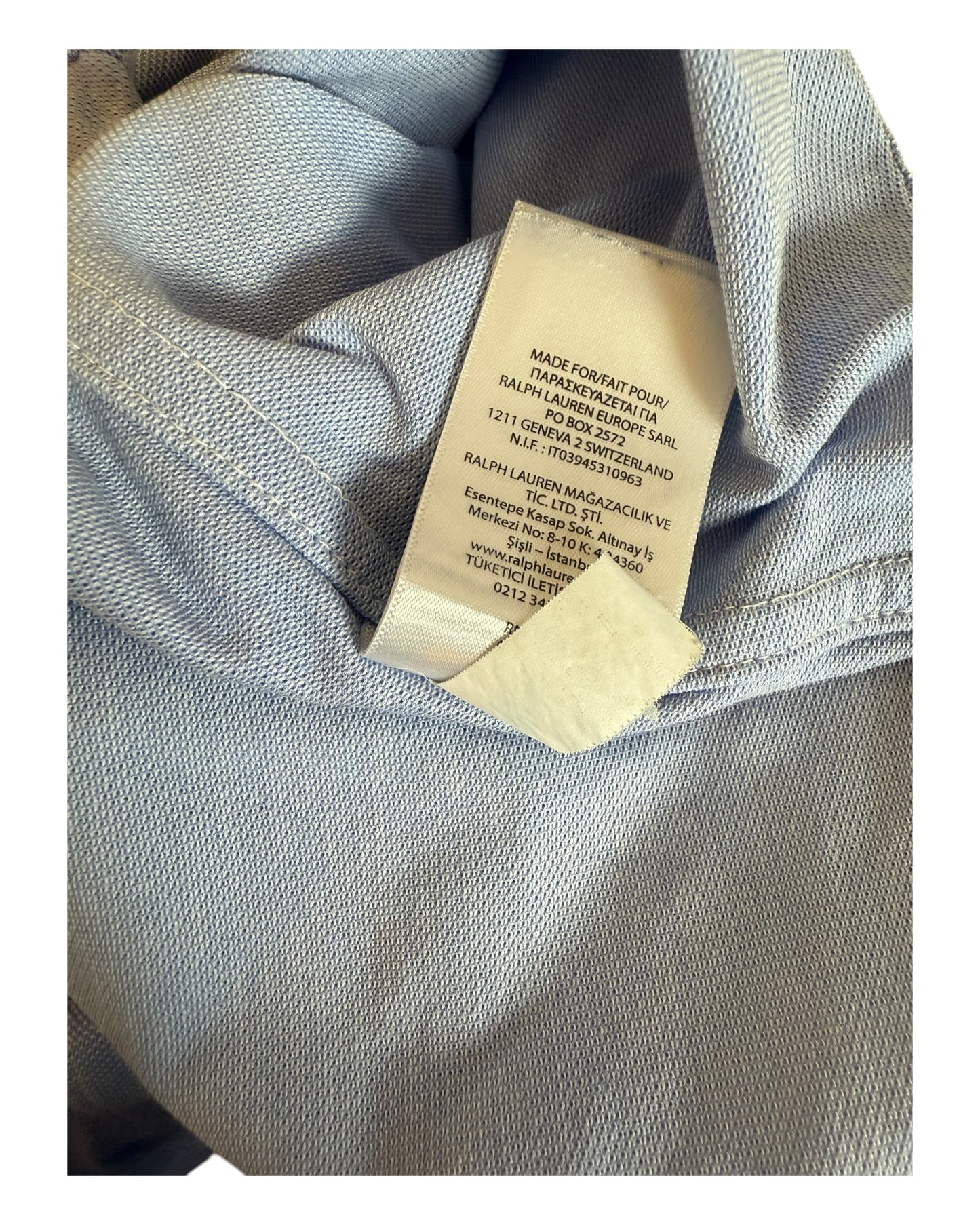 Polo Ralph Lauren Knit Oxfordhemd hellblau Größe L