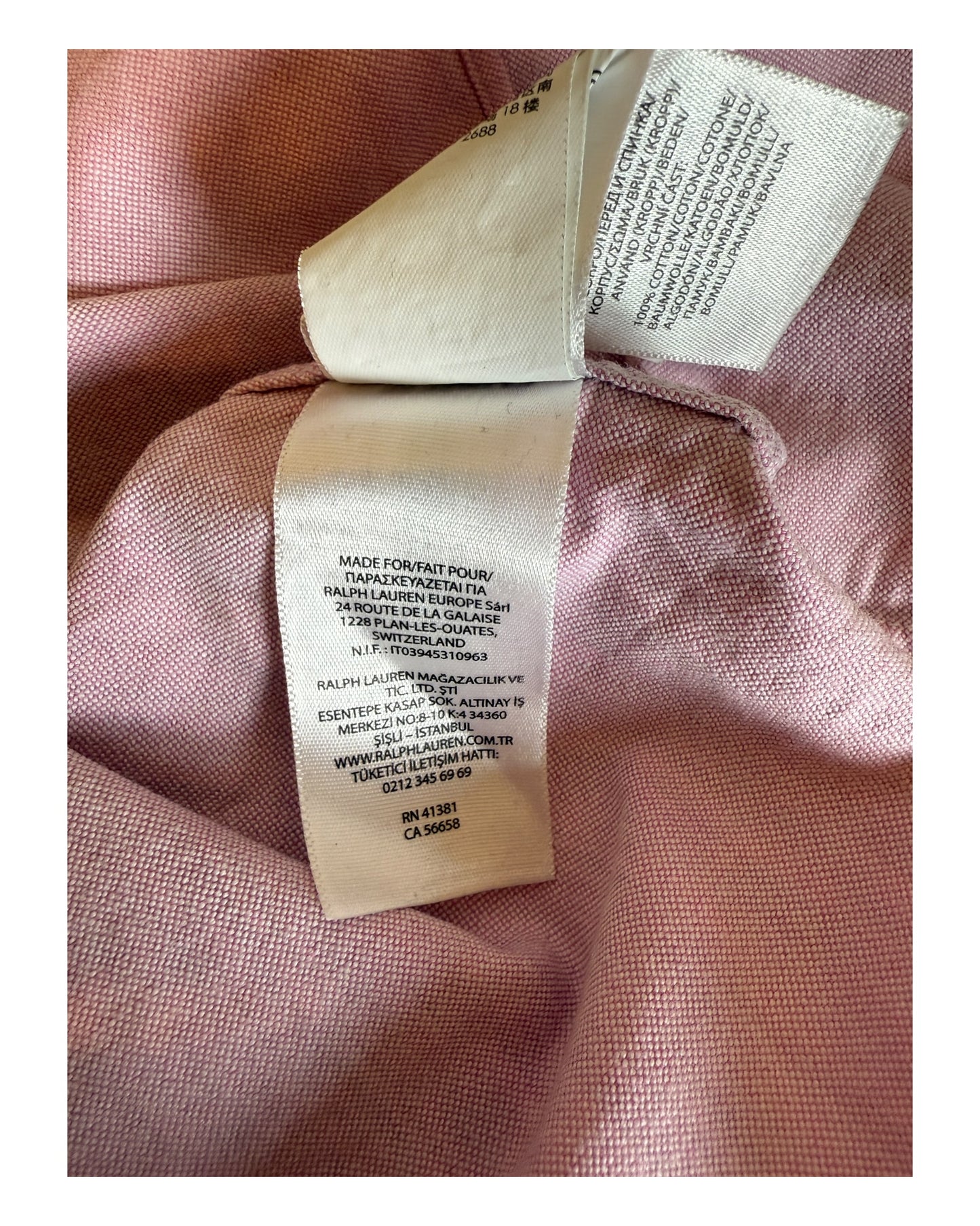 Polo Ralph Lauren Oxfordhemd Bluse rosé Größe L