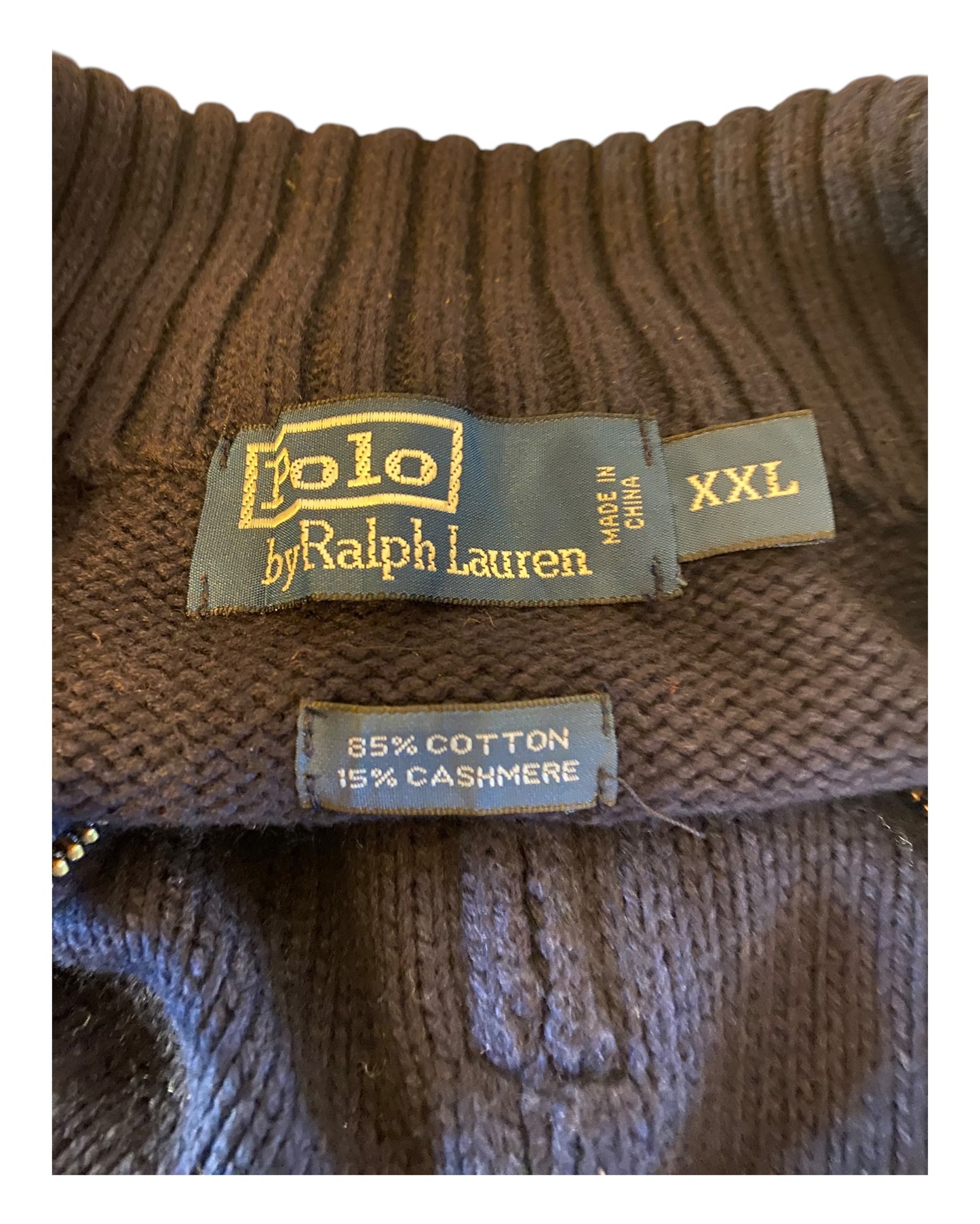 Polo Ralph Lauren Half Zip Pullover navy blue size 2XL