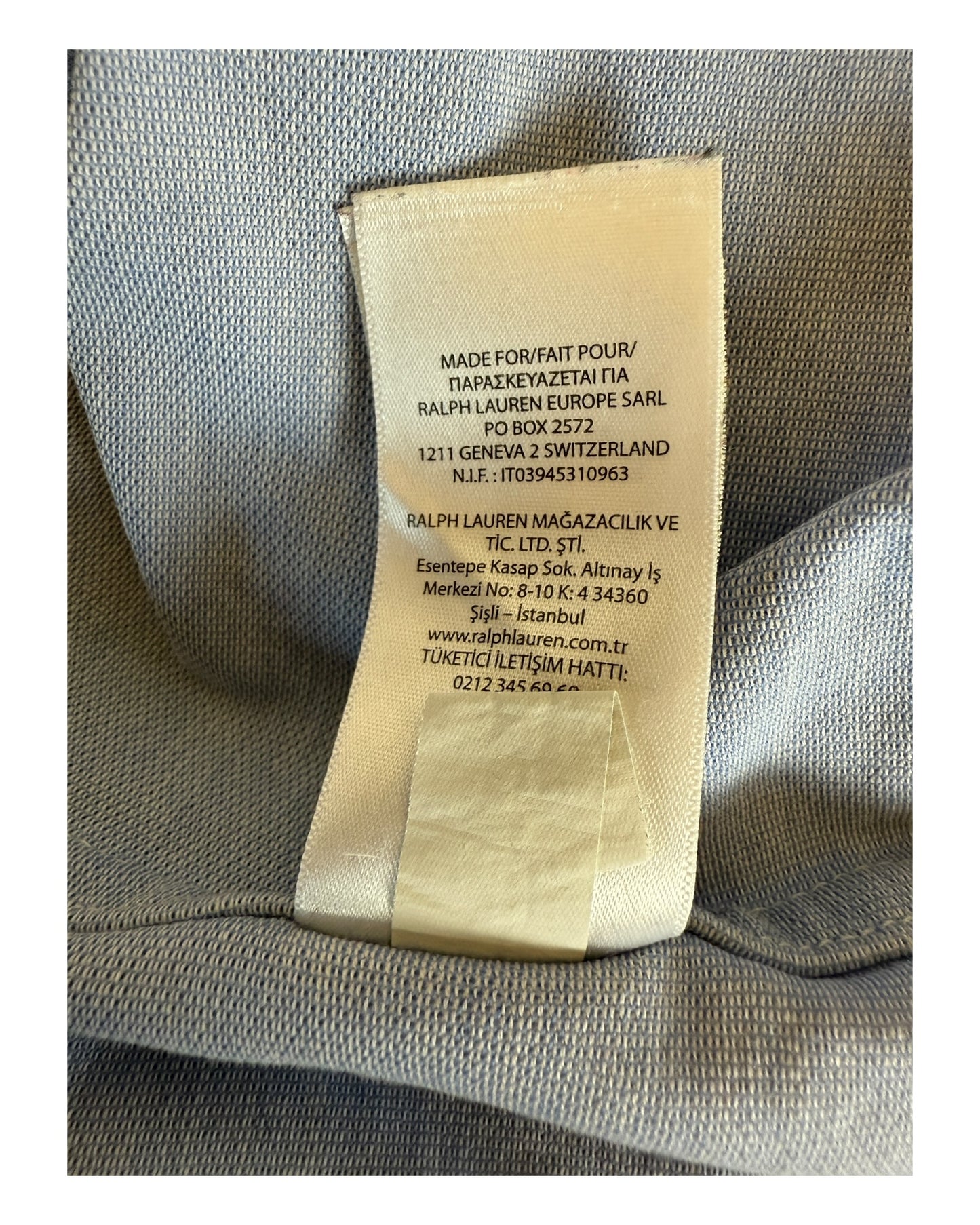 Polo Ralph Lauren Knit Oxfordhemd hellblau Größe L