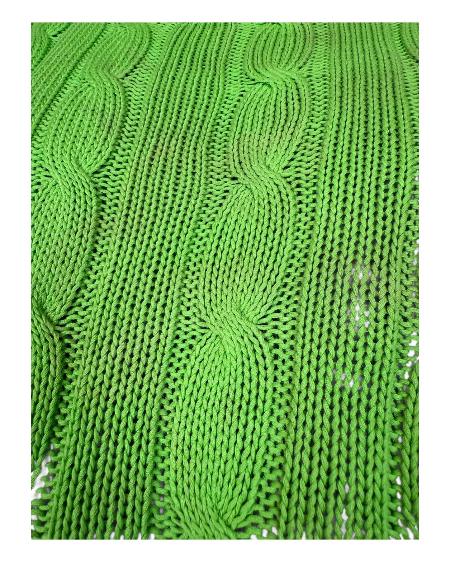 Polo Ralph Lauren Zopfmuster Pullover grün Größe L